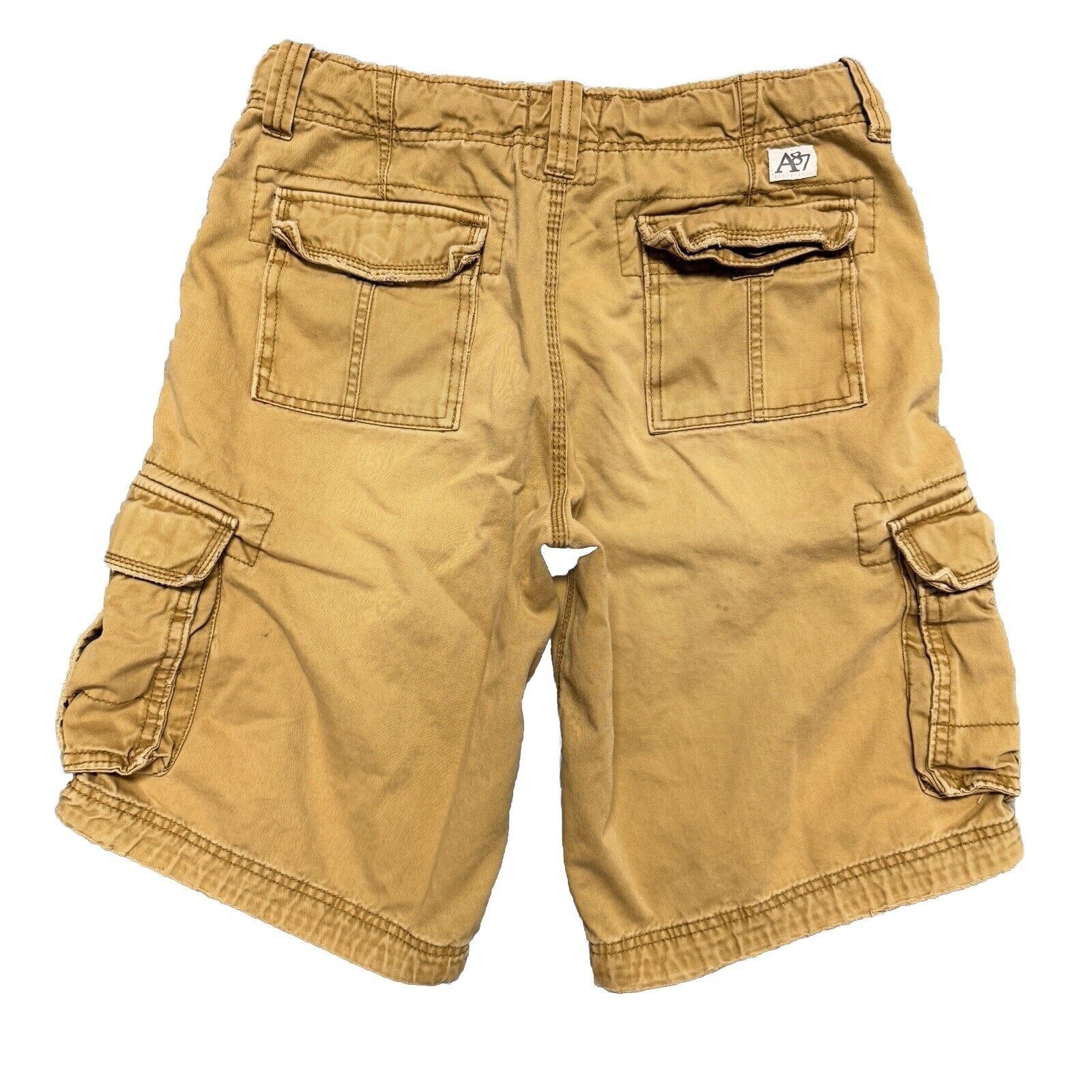 Aeropostale Vintage Aeropostale Cargo Utility Shorts Mens 31 Brown Tan P Size US 31 - 2 Thumbnail