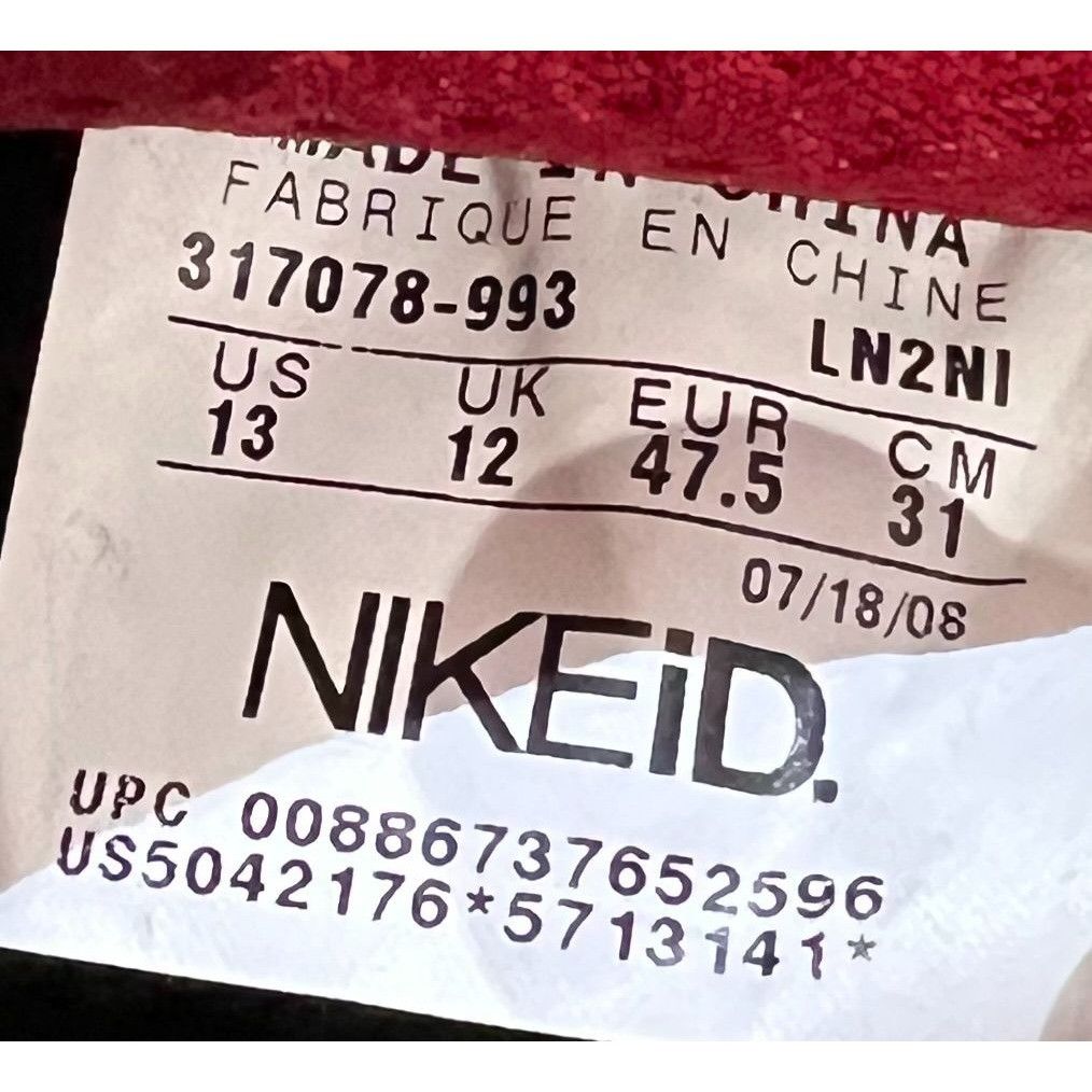 Nike Air Force 1 Low iD - 317078 993 Men's size 13 Size US 13 / EU 46 - 9 Thumbnail