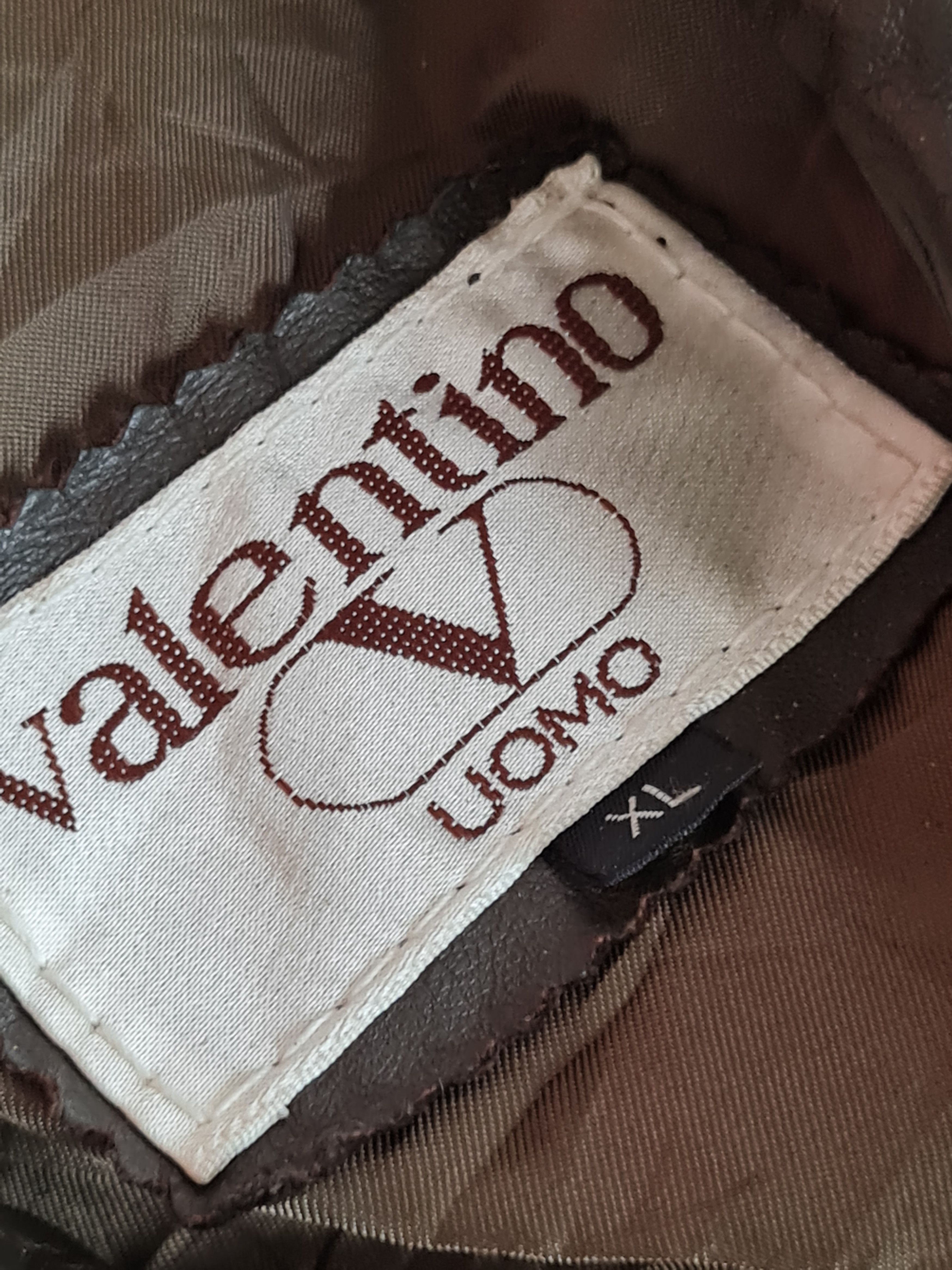 Valentino Vtg Valentino Uomo Leather Jacket Size US XL / EU 56 / 4 - 12 Thumbnail