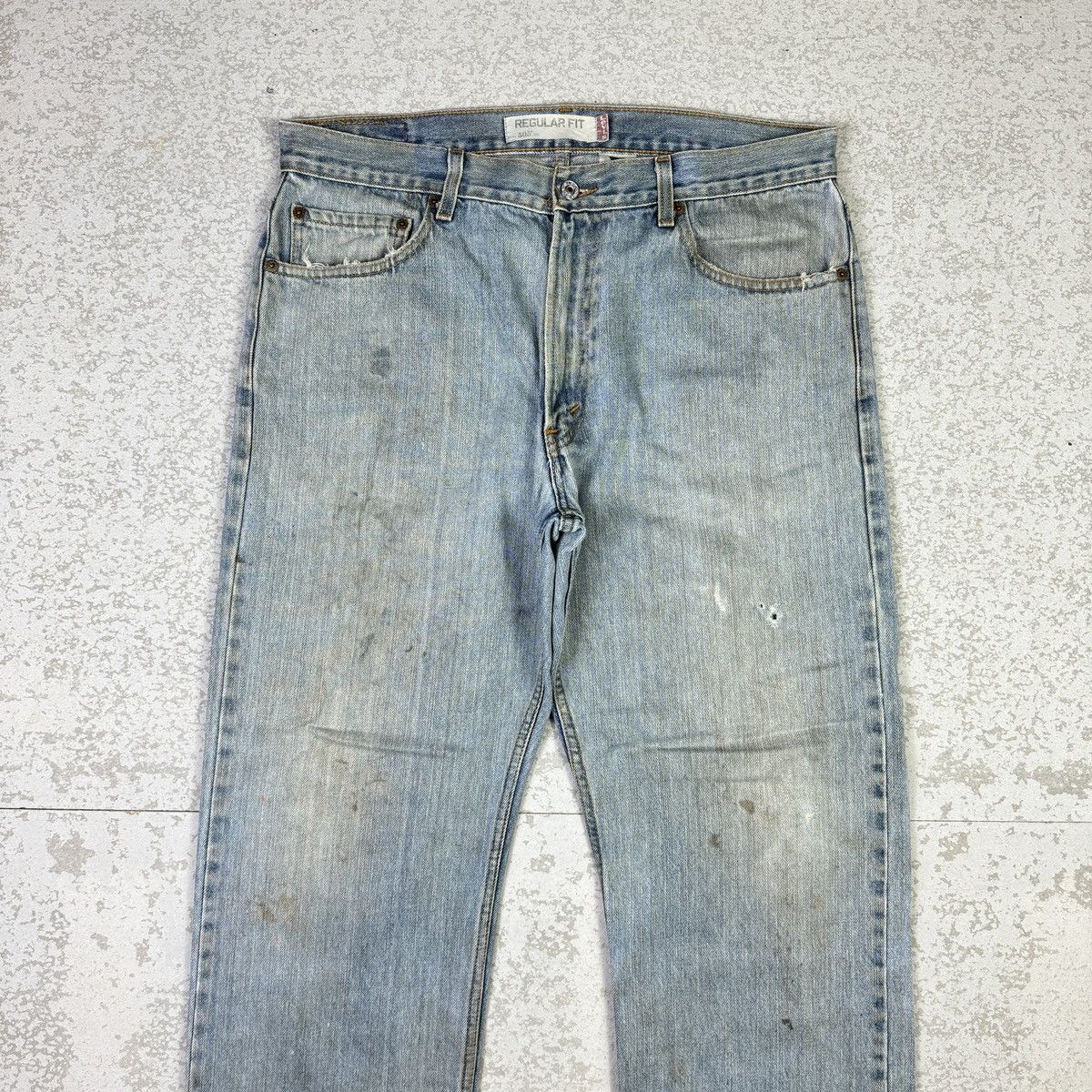 If Six Was Nine × Levi's × Vintage 💥Vintage Y2K Levis 505 Sick Dirty Rusty Washed Blue Jean Size US 36 / EU 52 - 5 Thumbnail