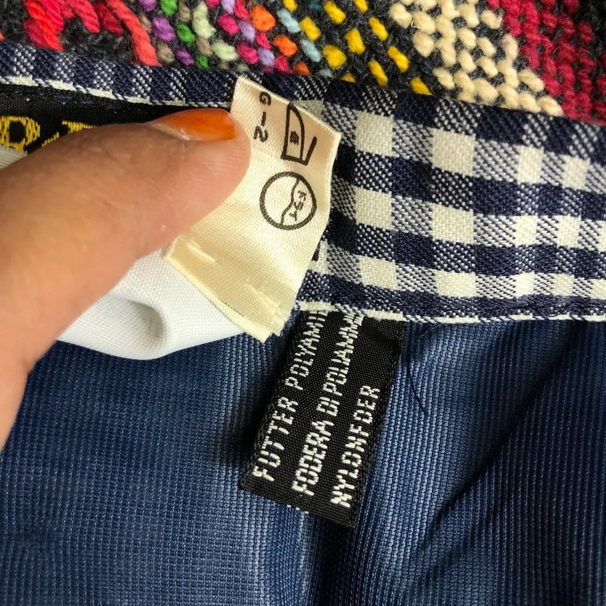 Vintage GOR’RAY UNITED KINGDOM Trevira Fabric Nova Check Midi Skirt Size 30" / US 8 / IT 44 - 4 Thumbnail