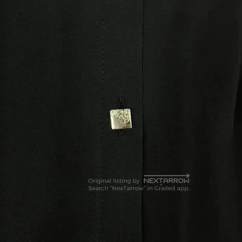Versace Versace Black Silk Medusa Short Sleeve Shirt . Size L / US 10 / IT 46 - 4 Thumbnail