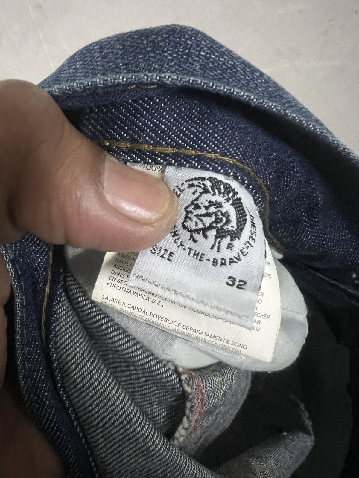 Designer × Diesel LOOSE CUT DIESEL DISTRESSED DENIM PANT Size US 34 / EU 50 - 11 Thumbnail