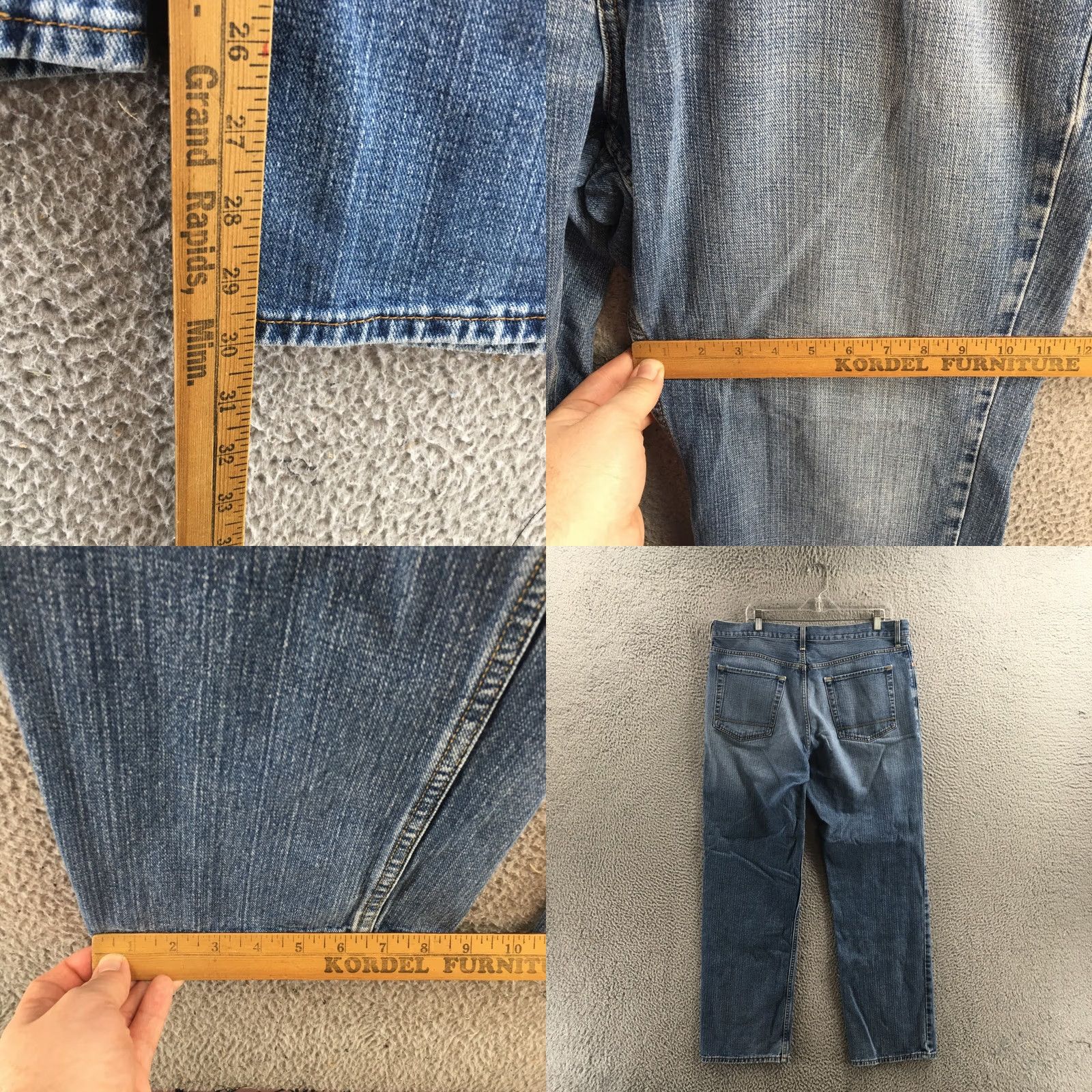 Nautica Nautica Classic Straight Jeans Mens 36x32 Blue Denim Cotton Regular Size 38 Waist 5-Pocket Denim Jeans Mens Size US 36 / EU 52 - 8 Thumbnail