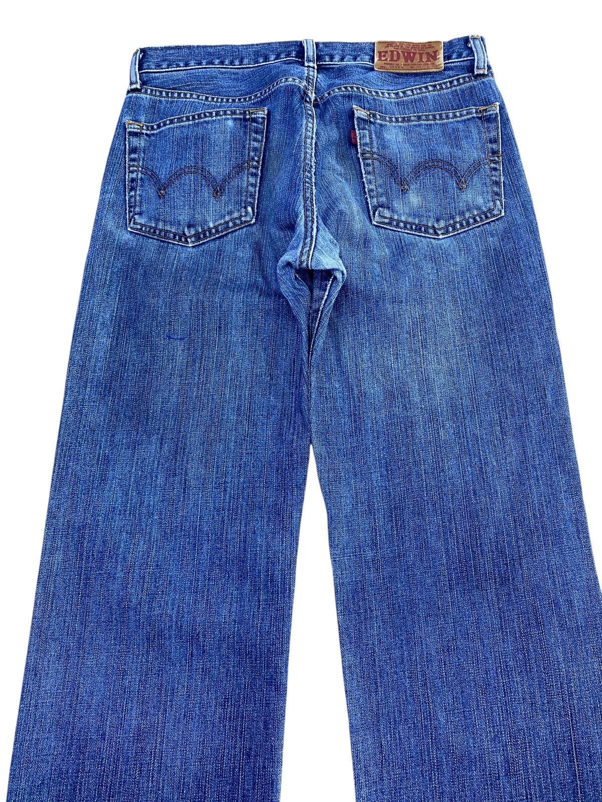 Edwin Vintage Edwin Acid Blue Wash Style Straight Cut Jeans Size US 30 / EU 46 - 4 Thumbnail