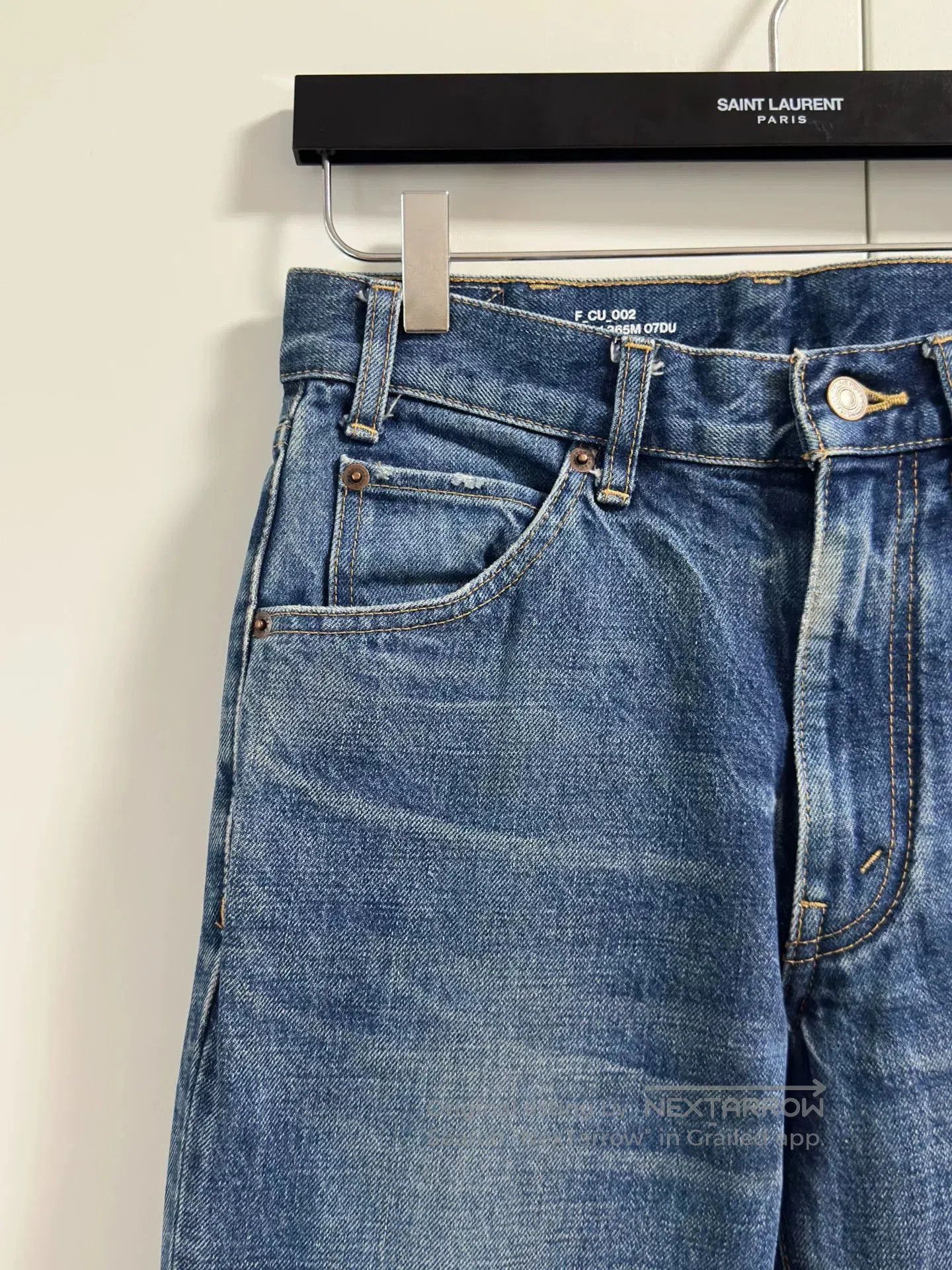 Celine classic blue wash flared denim pants. Size 28" / US 6 / IT 42 - 2 Thumbnail