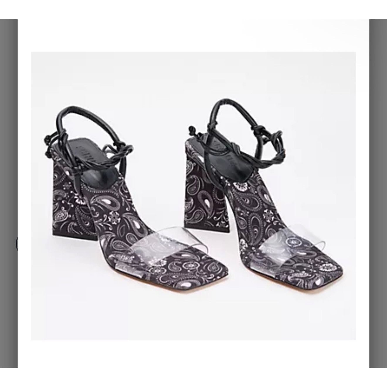 SCHUTZ Schutz Tie Front Heeled Sandals - Mayala black sz 6.5 Size US 6.5 / IT 36.5 - 1 Thumbnail