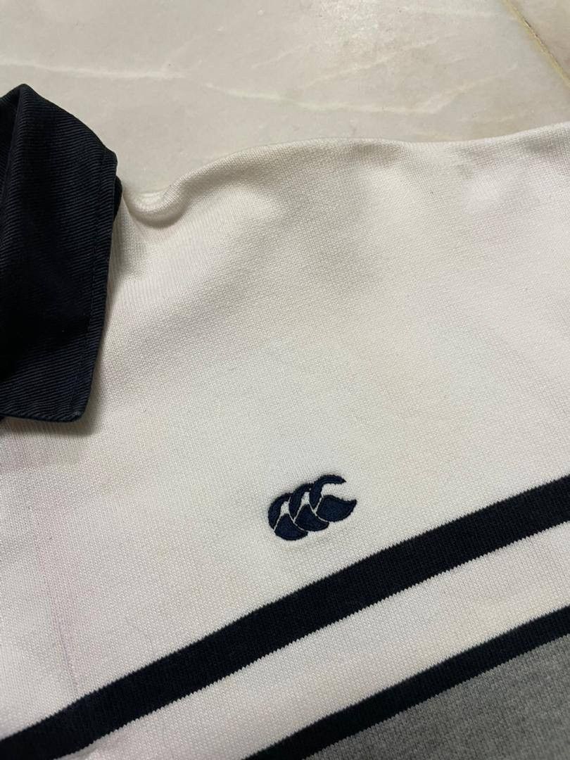 Vintage Rare💥Vintage 90's Canterbury Polo Rugby Stripe Heavy Cotton Size US XL / EU 56 / 4 - 6 Thumbnail