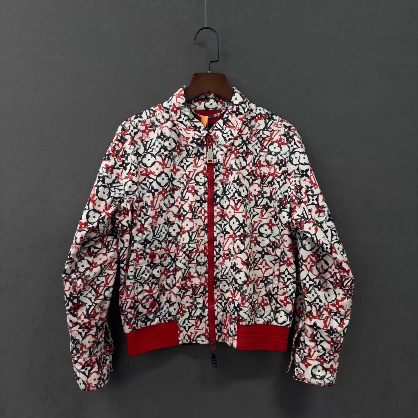 Louis Vuitton Louis Vuitton Monogram Red Black Colorblocked Jacket 36 Size XS / US 0-2 / IT 36-38 - 1 Thumbnail
