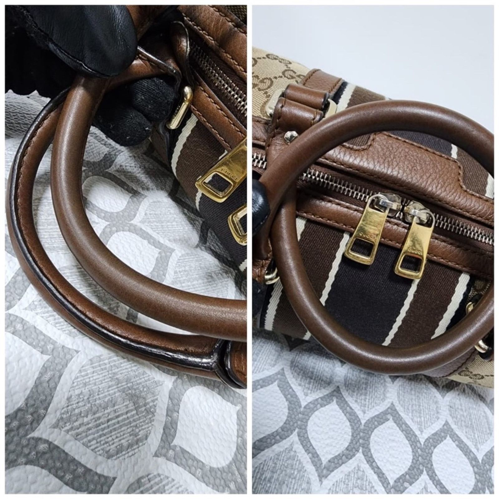 Gucci Authentic Gucci GG Canvas Top Handle Bag Brown/Beige Size ONE SIZE - 8 Thumbnail