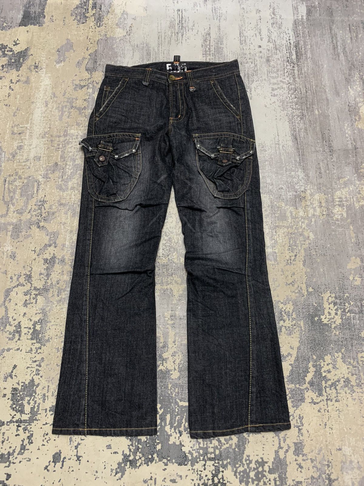 Edwin Edwin 505 ifsixwasnine Style Cargo Flared Jeans W31x30 Size US 31 - 1 Thumbnail