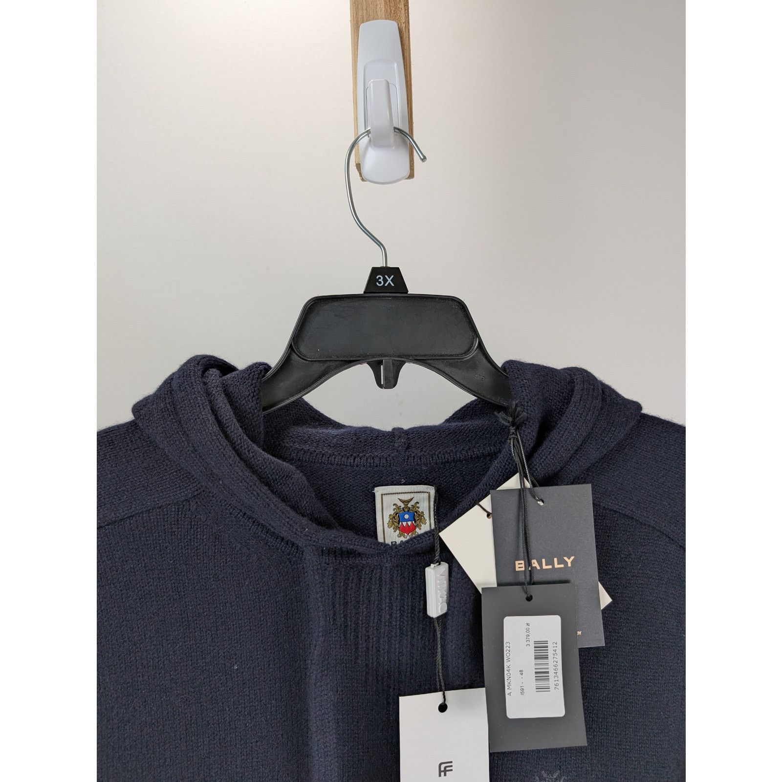 Bally o1rshd1 CC20 Hoodie with Logo Embroidery in Navy Size US M / EU 48-50 / 2 - 7 Thumbnail