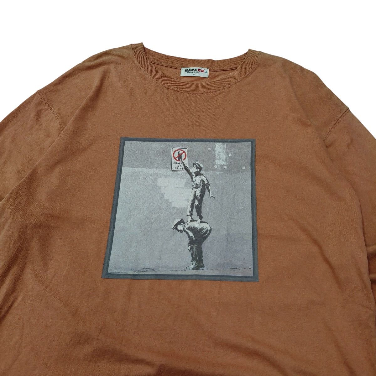 Vintage Vintage BRANDALISED Graffiti is a Crime Tshirt Size US XL / EU 56 / 4 - 6 Thumbnail