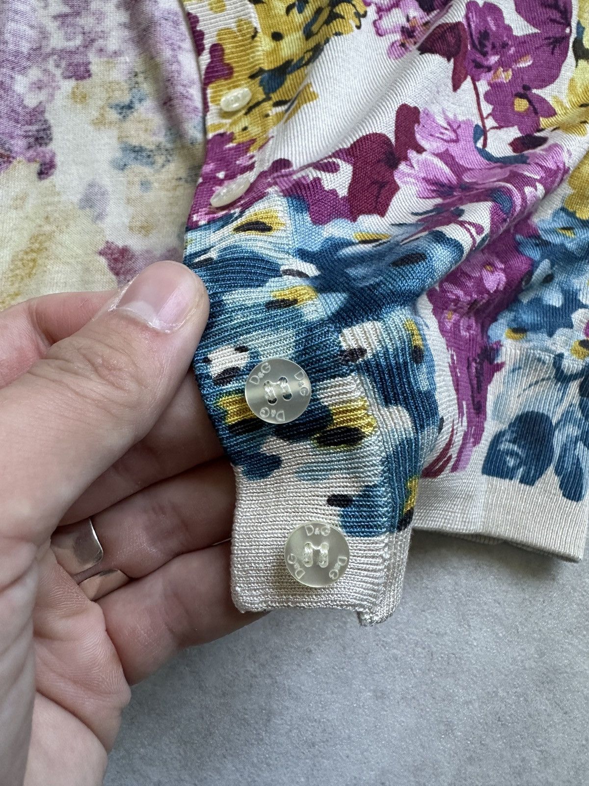 Dolce & Gabbana Archive Dolce Gabbana silk floral cardigan Size L / US 10 / IT 46 - 10 Thumbnail