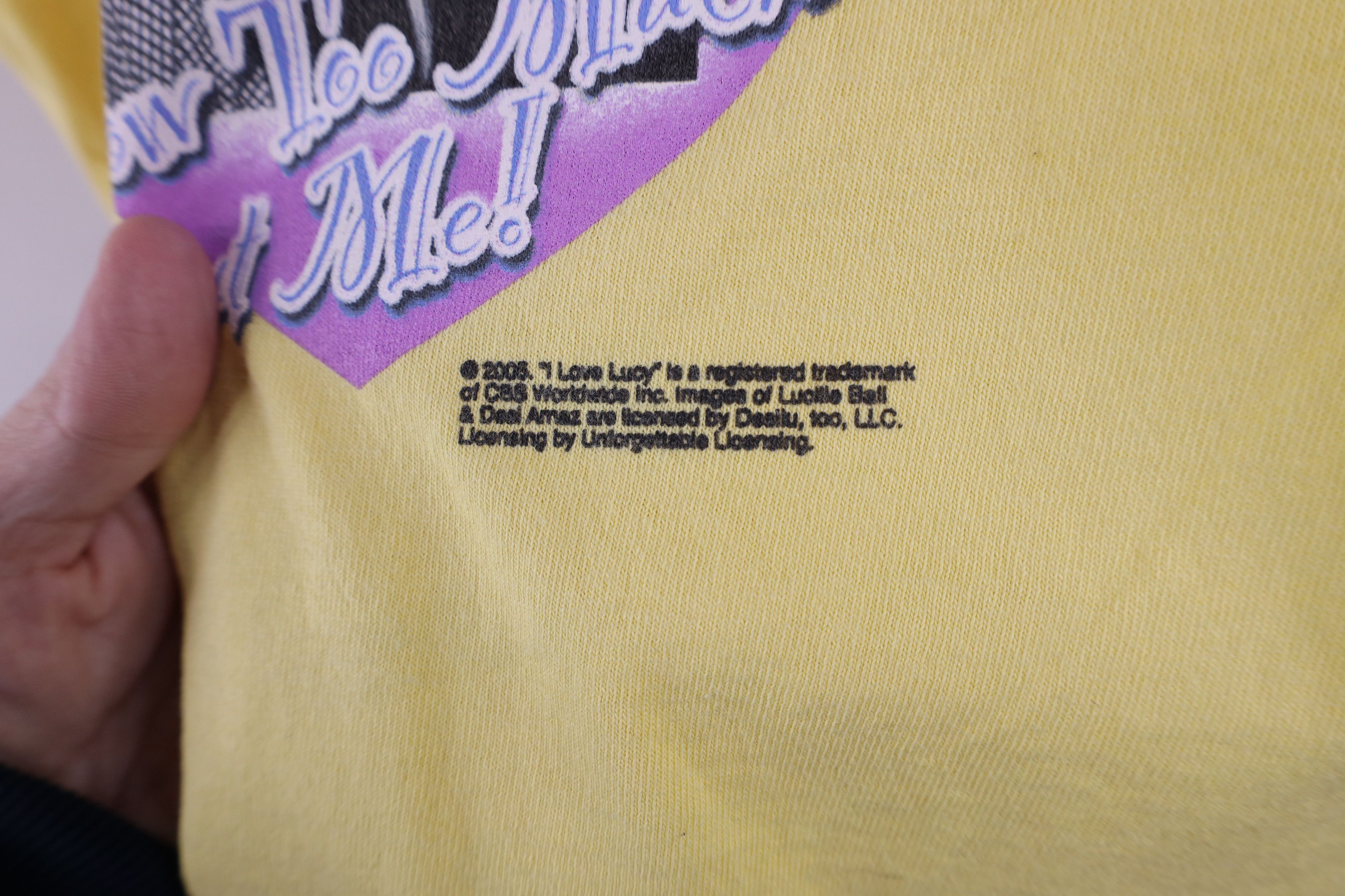 Fruit Of The Loom × Vintage Vintage Y2K 2005 I Love Lucy Spell Out Short Sleeve T-Shirt Size L / US 10 / IT 46 - 5 Thumbnail