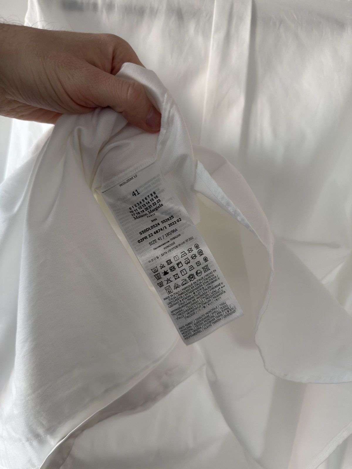 Maison Margiela Fine Cotton Oxford Button Down White 41 Size US XL / EU 56 / 4 - 9 Thumbnail