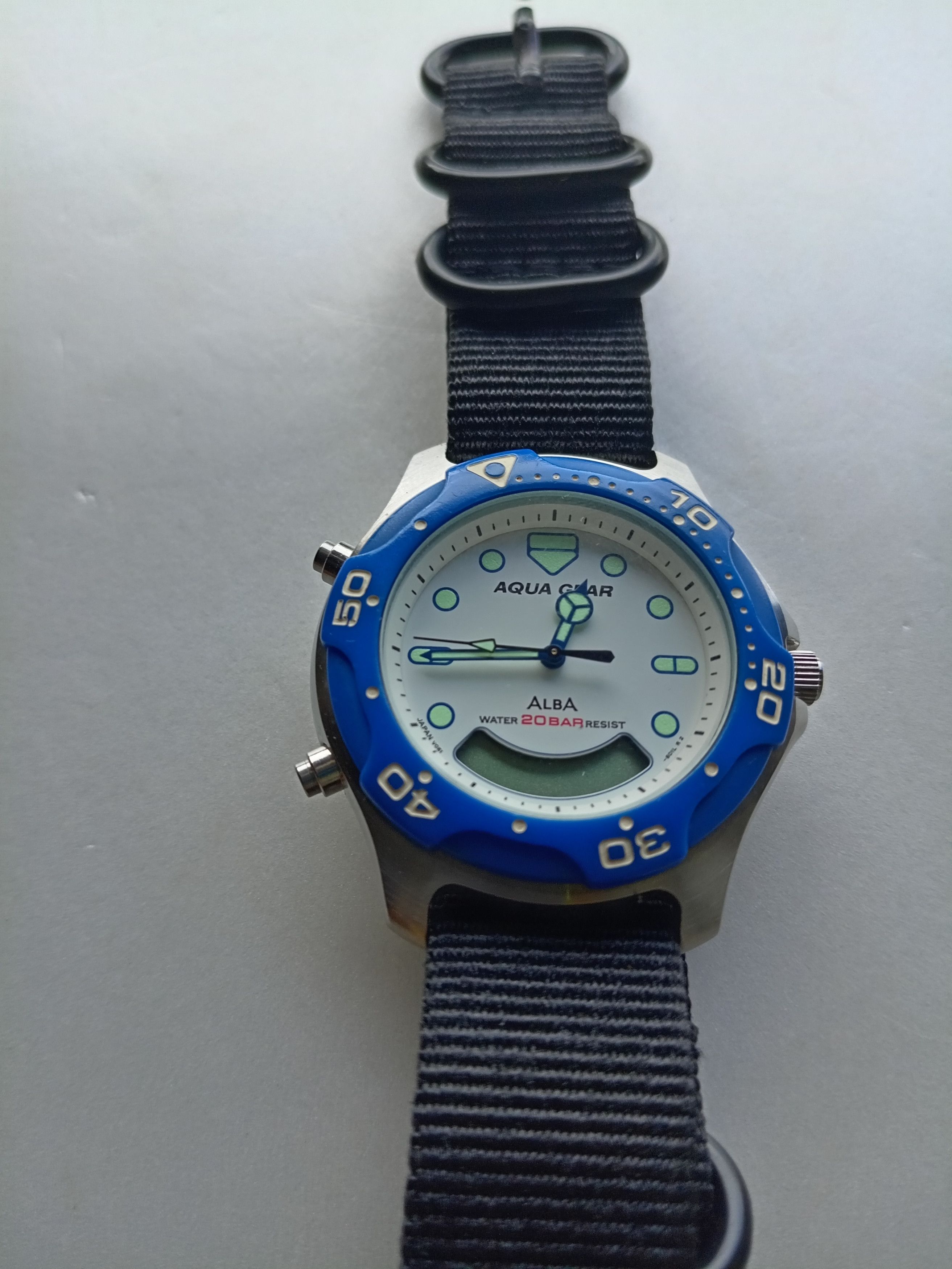 ALBA × Japanese Brand × Seiko Seiko aqua gear watch anadigi Size ONE SIZE - 1 Thumbnail