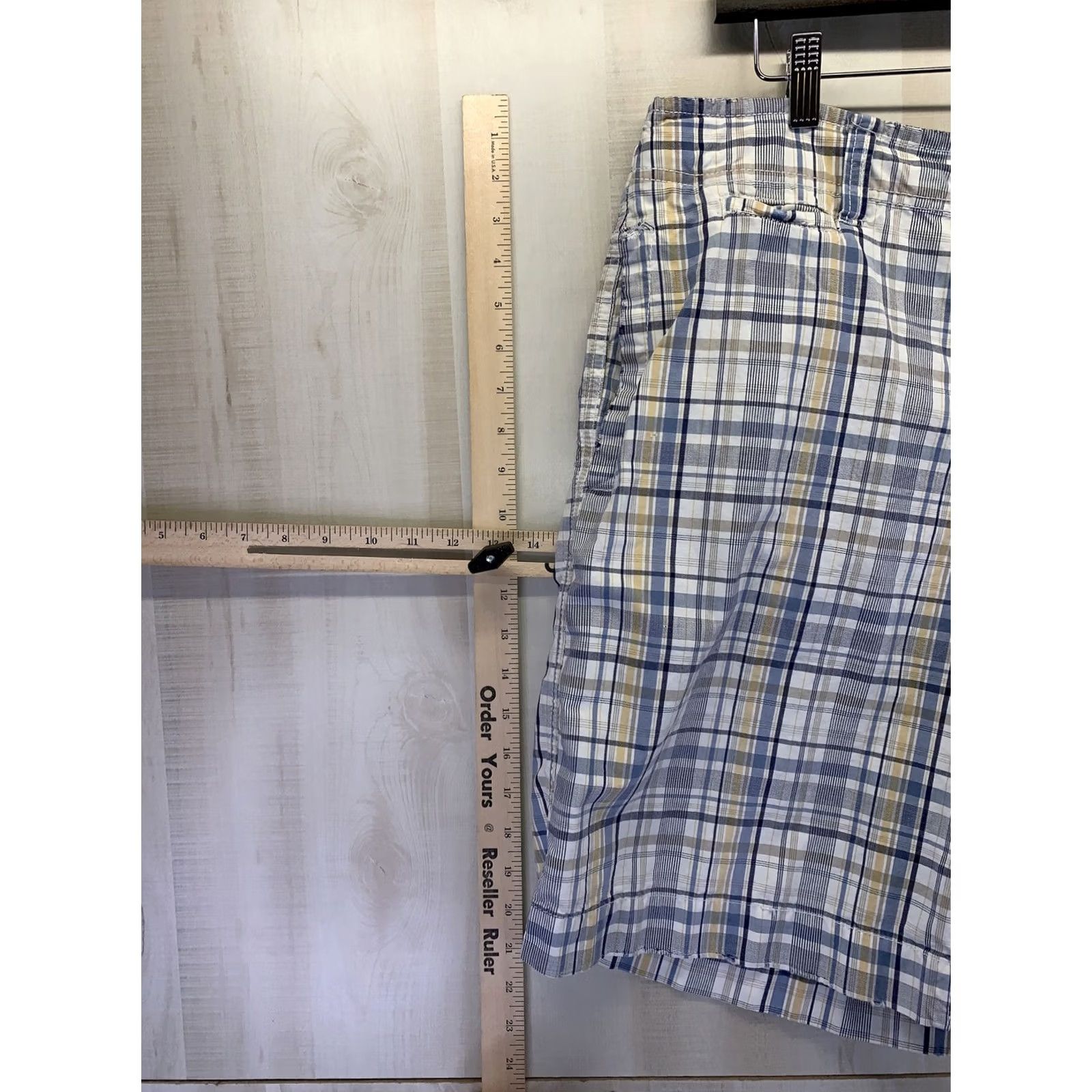 American Eagle Outfitters VINTAGE American Eagle Mens Plaid Distressed Flat Front Shorts Size 36-6119 Size US 36 / EU 52 - 5 Thumbnail