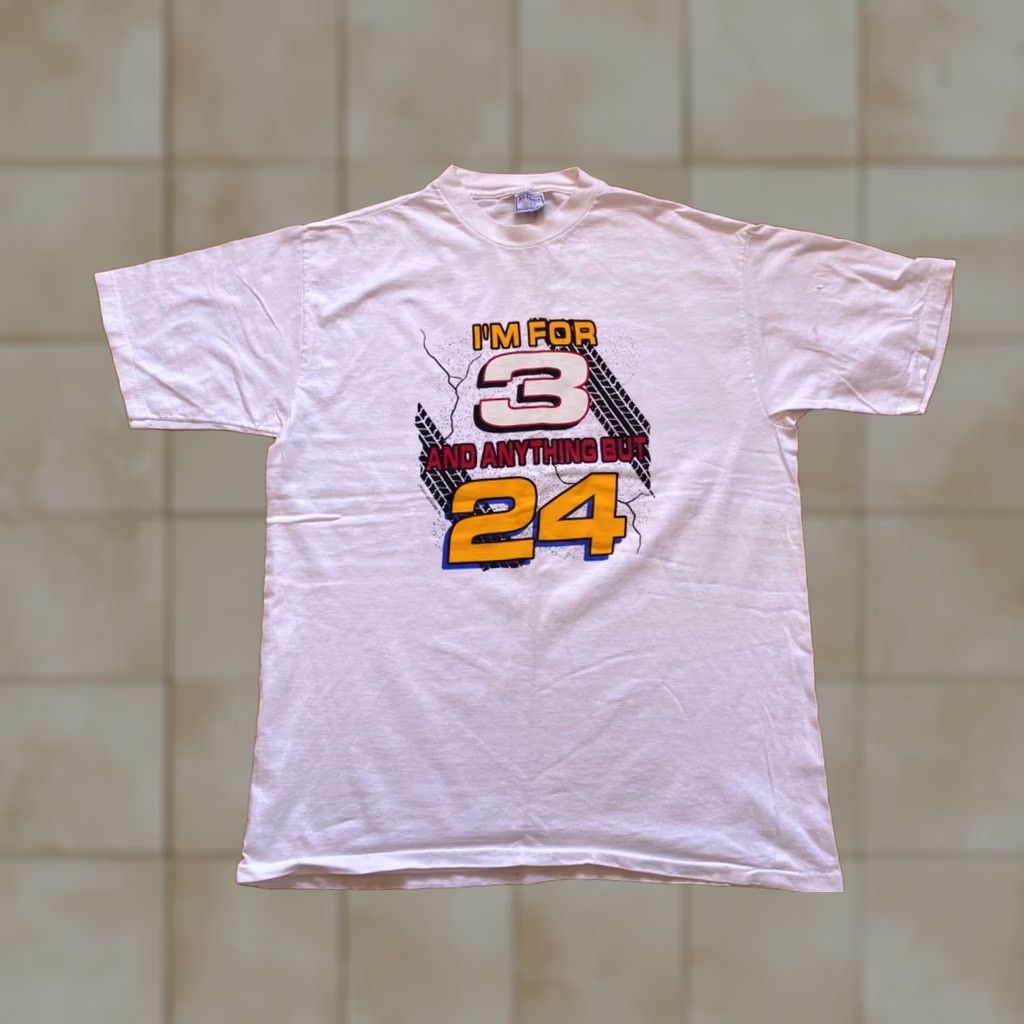 NASCAR VTG Dale Earnhardt “I’m for 3” Jeff Gordon Sz XXL Nascar Shirt Mens 2XL Black Graphic Tee 1990s NASCAR Size US XXL / EU 58 / 5 - 1 Thumbnail