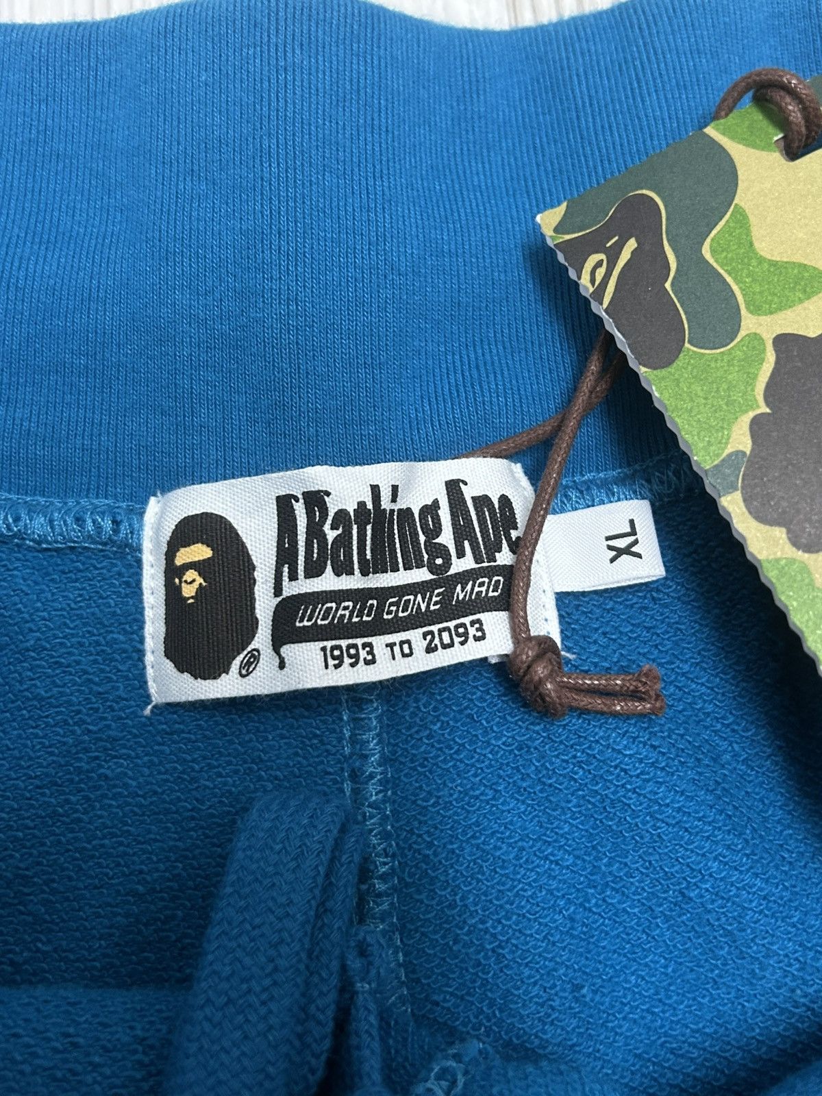 Bape Bape Shark Logo Blue Sweat Shorts NWT Size US 36 / EU 52 - 5 Thumbnail