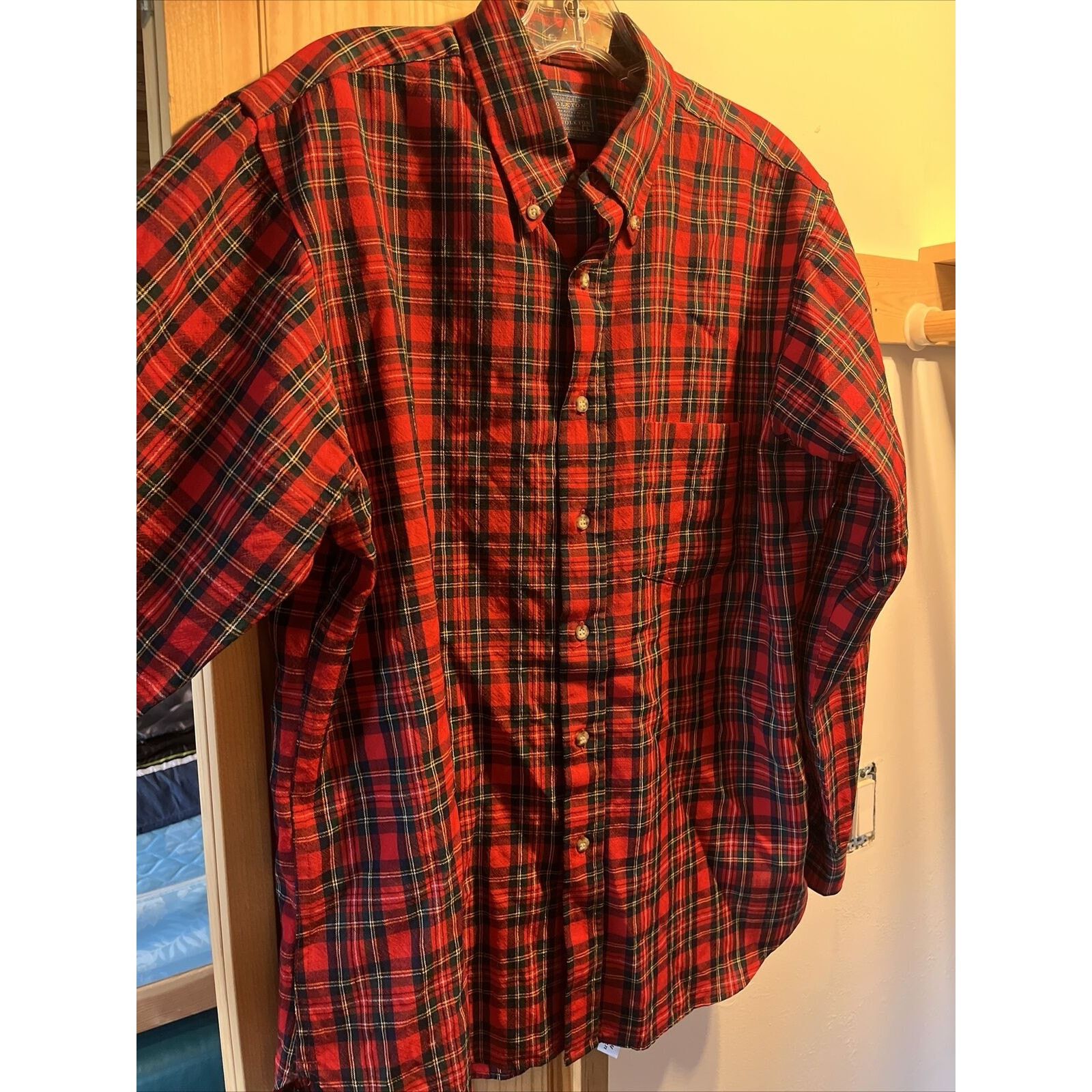 Pendleton Pendleton Men’s L Red Check Long Sleeve Button Up Wool Shirt Size US L / EU 52-54 / 3 - 3 Thumbnail