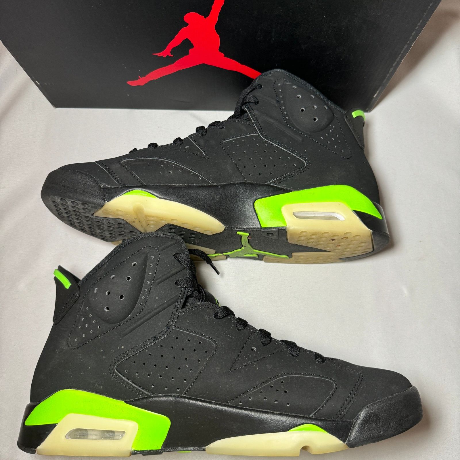 Jordan Brand × Nike Size 11.5 Nike Air Jordan 6 Retro Electric Green Men's Shoes Size US 11.5 / EU 44-45 - 3 Thumbnail