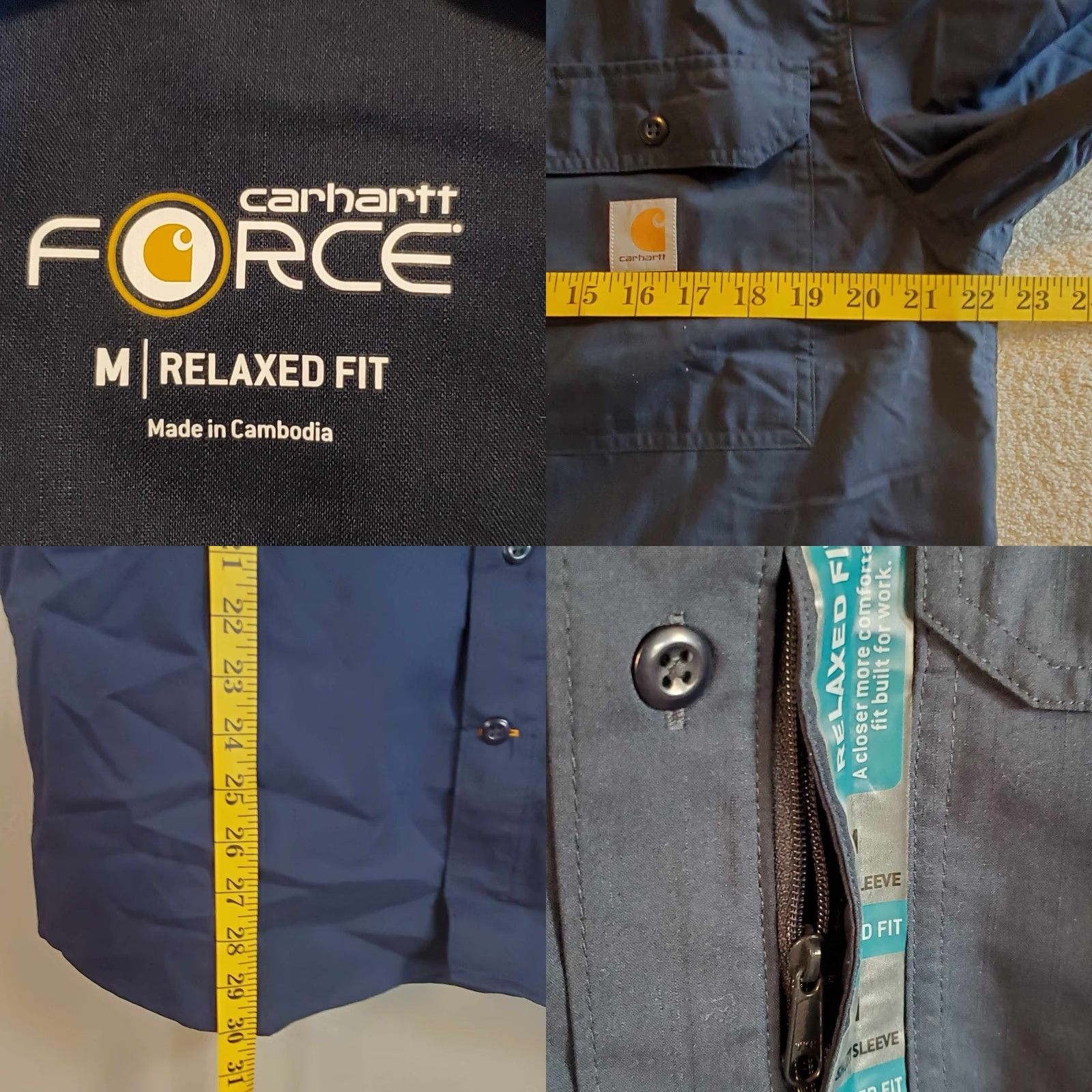Carhartt VINTAGE Carhartt Force Button Up Shirt Mens M Blue Embroidered Logo NWT Trail Hiker 90s Theme Outdoor Preppy Mens Size US M / EU 48-50 / 2 - 8 Thumbnail