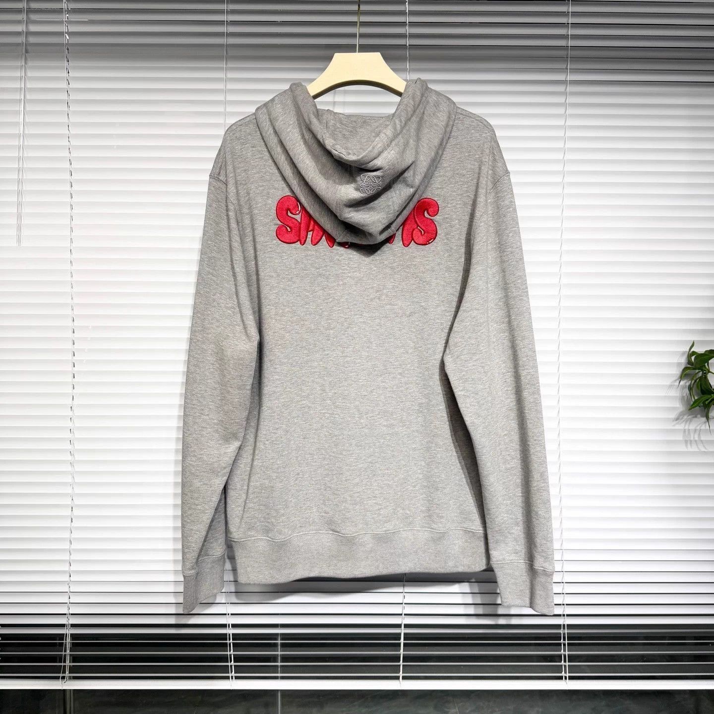 Loewe Gray 'MUSHROOM' Graphic Hooded Sweatshirt M Size US M / EU 48-50 / 2 - 1 Thumbnail