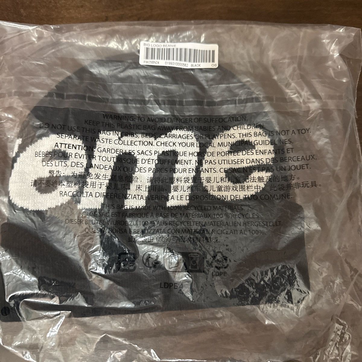 Supreme Supreme big logo beanie black F/W25 week 18 Size ONE SIZE - 2 Thumbnail