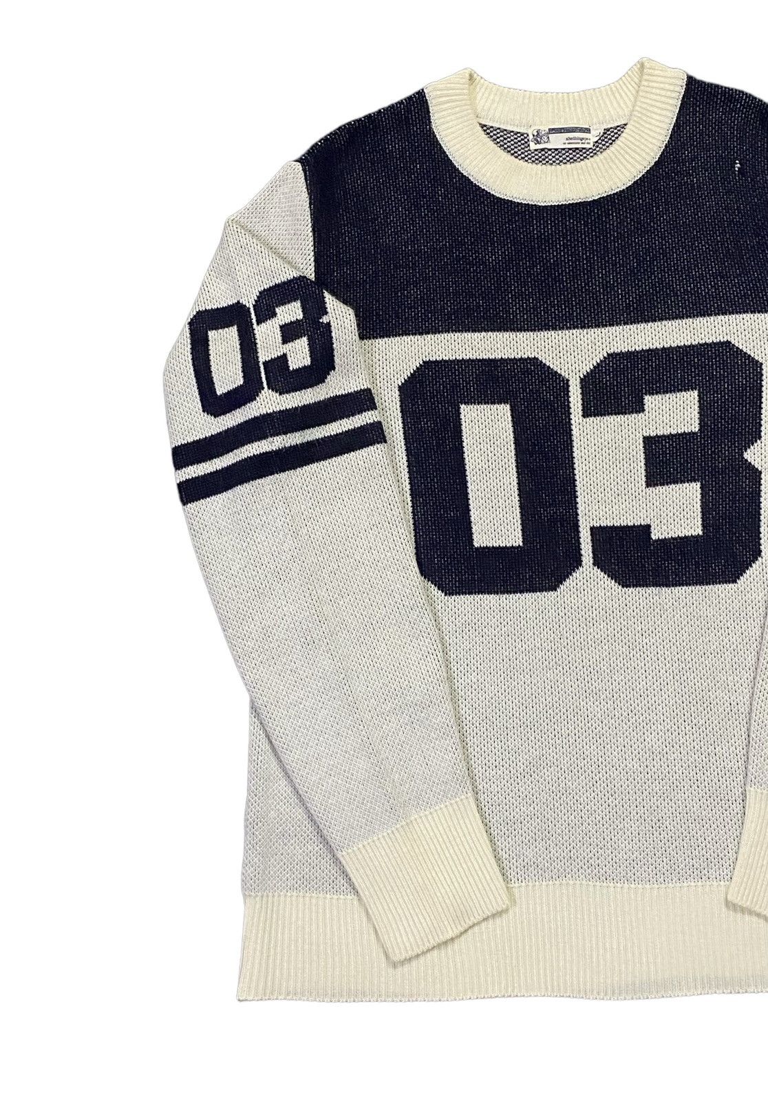 Bape × Nigo Vintage A Bathing Ape Numbering Knit Sweater Size US L / EU 52-54 / 3 - 18 Thumbnail