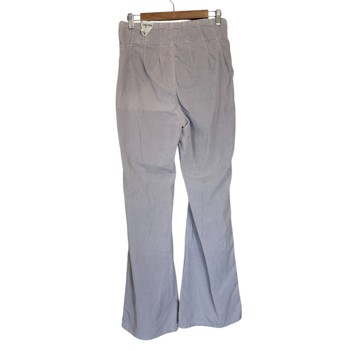 Free People NWT We The Free Pants Women 29 Gray Jayde Corduroy Flare Size 29" - 4 Thumbnail