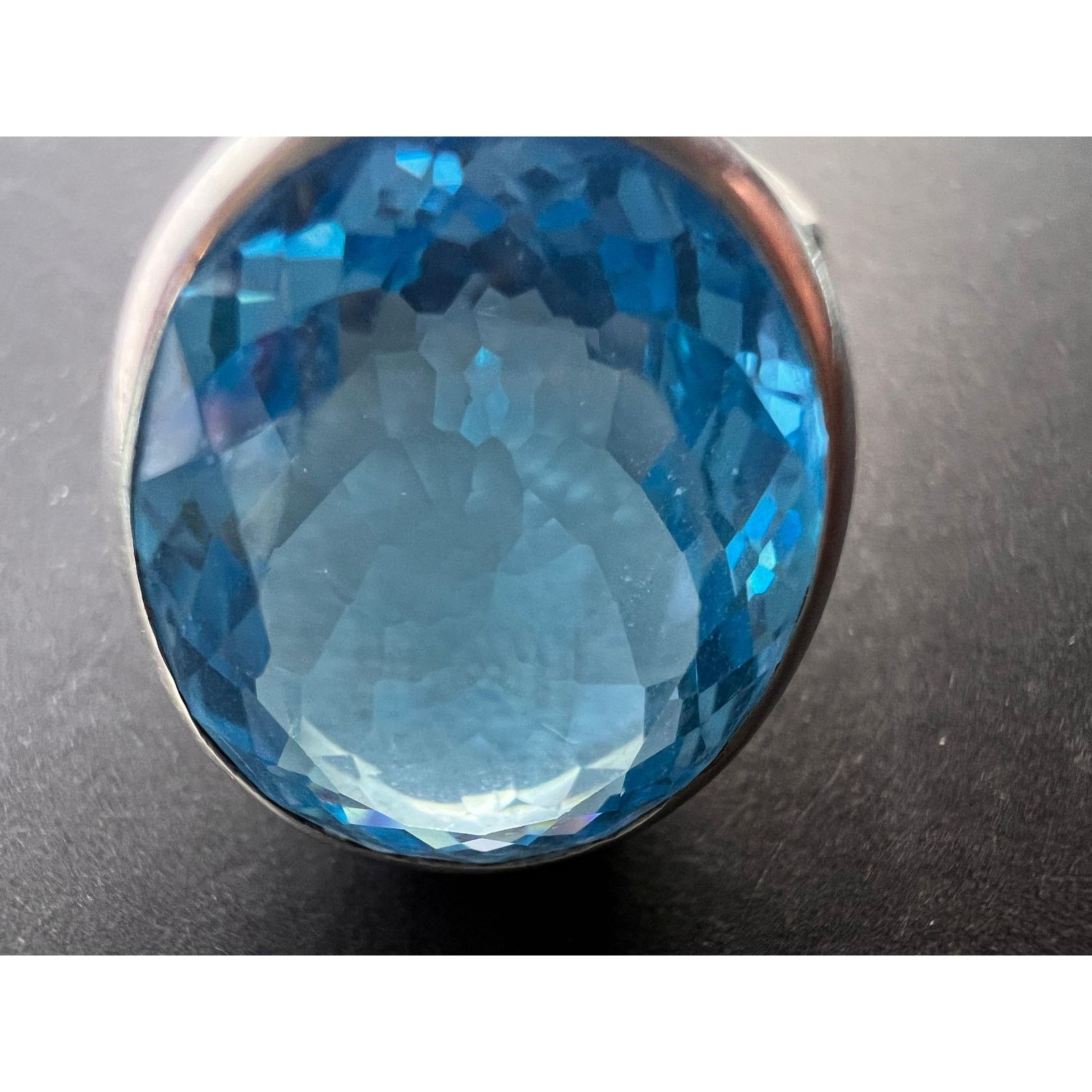Other NEW Swiss blue topaz 925 ring size 8/ 12.92 grams Size ONE SIZE - 3 Thumbnail