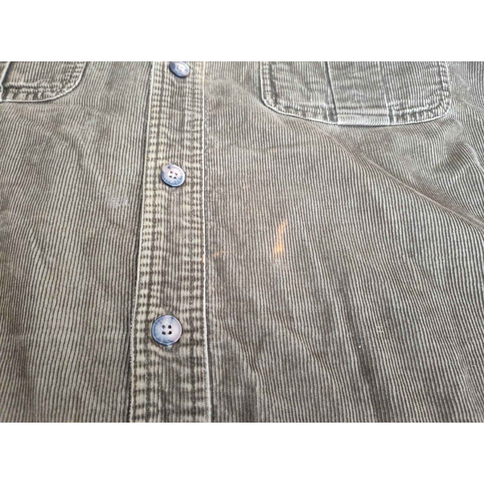 CO Duluth Corduroy Button Up Shirt Mens Large Tall Long Sleeve Vintage Brown Cotton Heavyweight Pockets 90s Workwear 90s Mens Size US L / EU 52-54 / 3 - 5 Thumbnail