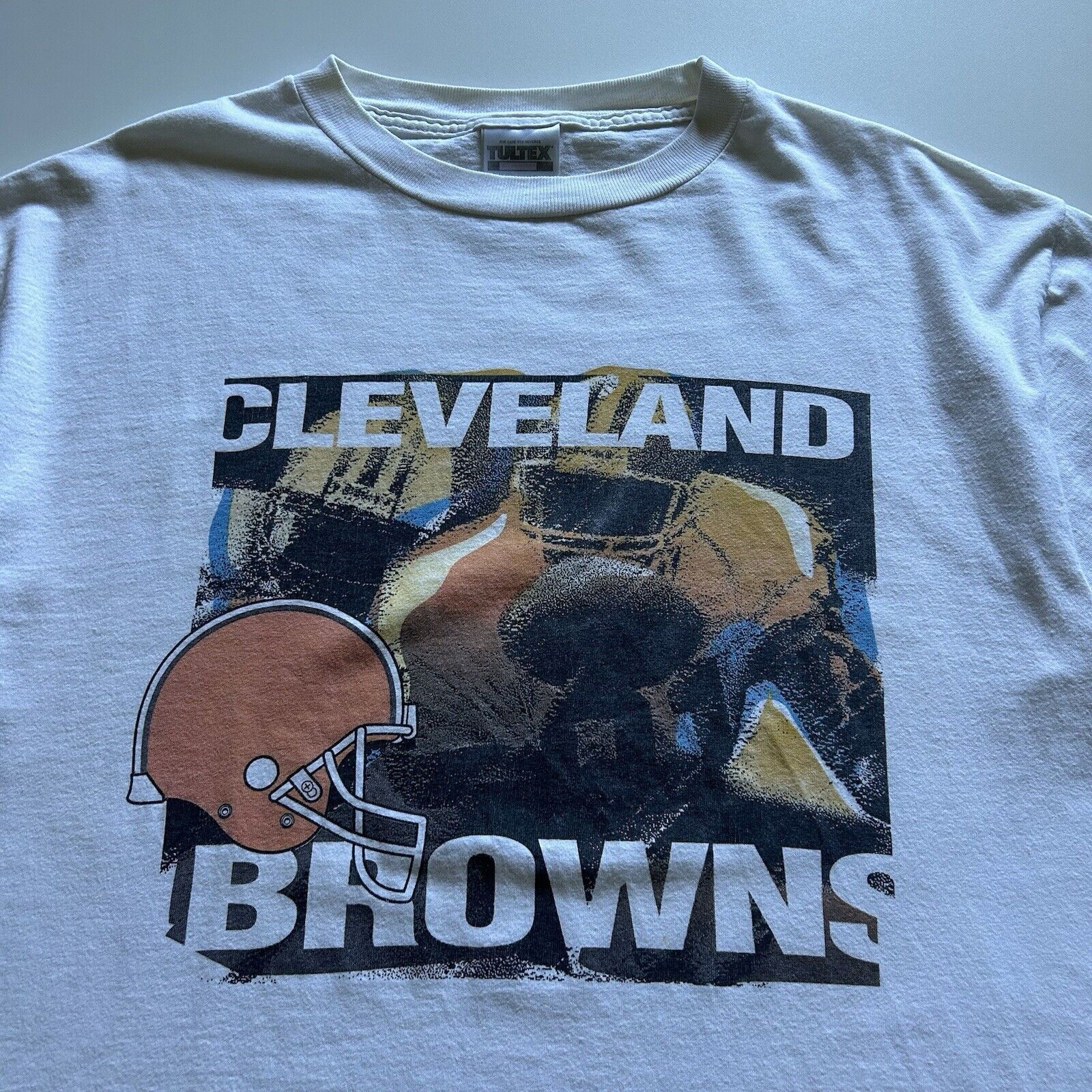 NFL Vintage 90s Cleveland Browns NFL T Shirt Large Tultex Rare Size US L / EU 52-54 / 3 - 2 Thumbnail