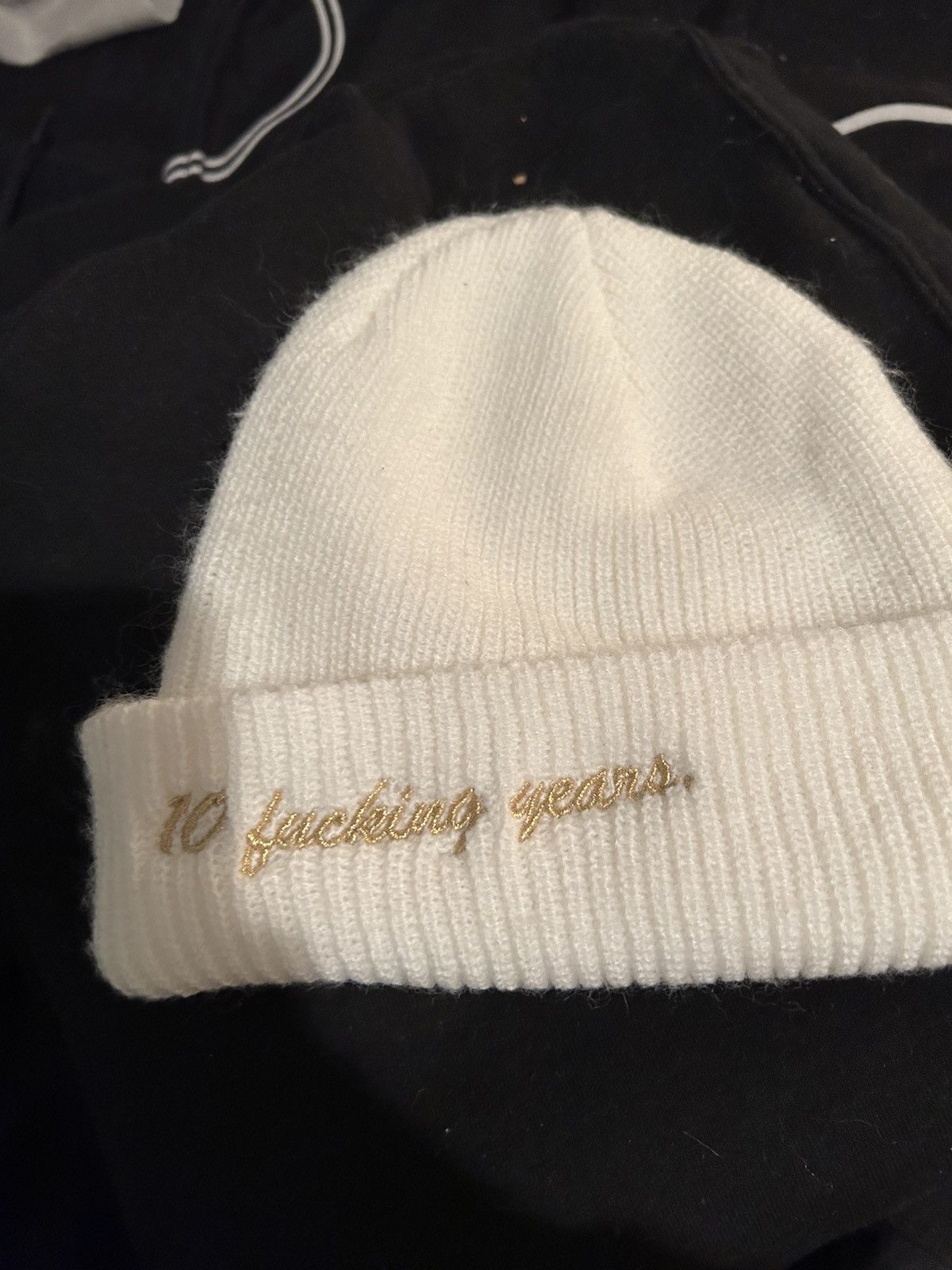 Fuck The Population × Supreme FTP rare anniversary gold beanie Size ONE SIZE - 4 Thumbnail