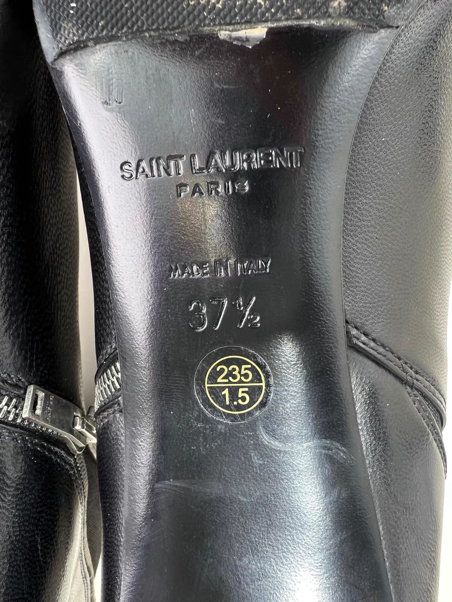 Saint Laurent Paris SAINT LAURENT SLP Black Ankle Boots Size US 7.5 / IT 37.5 - 7 Thumbnail