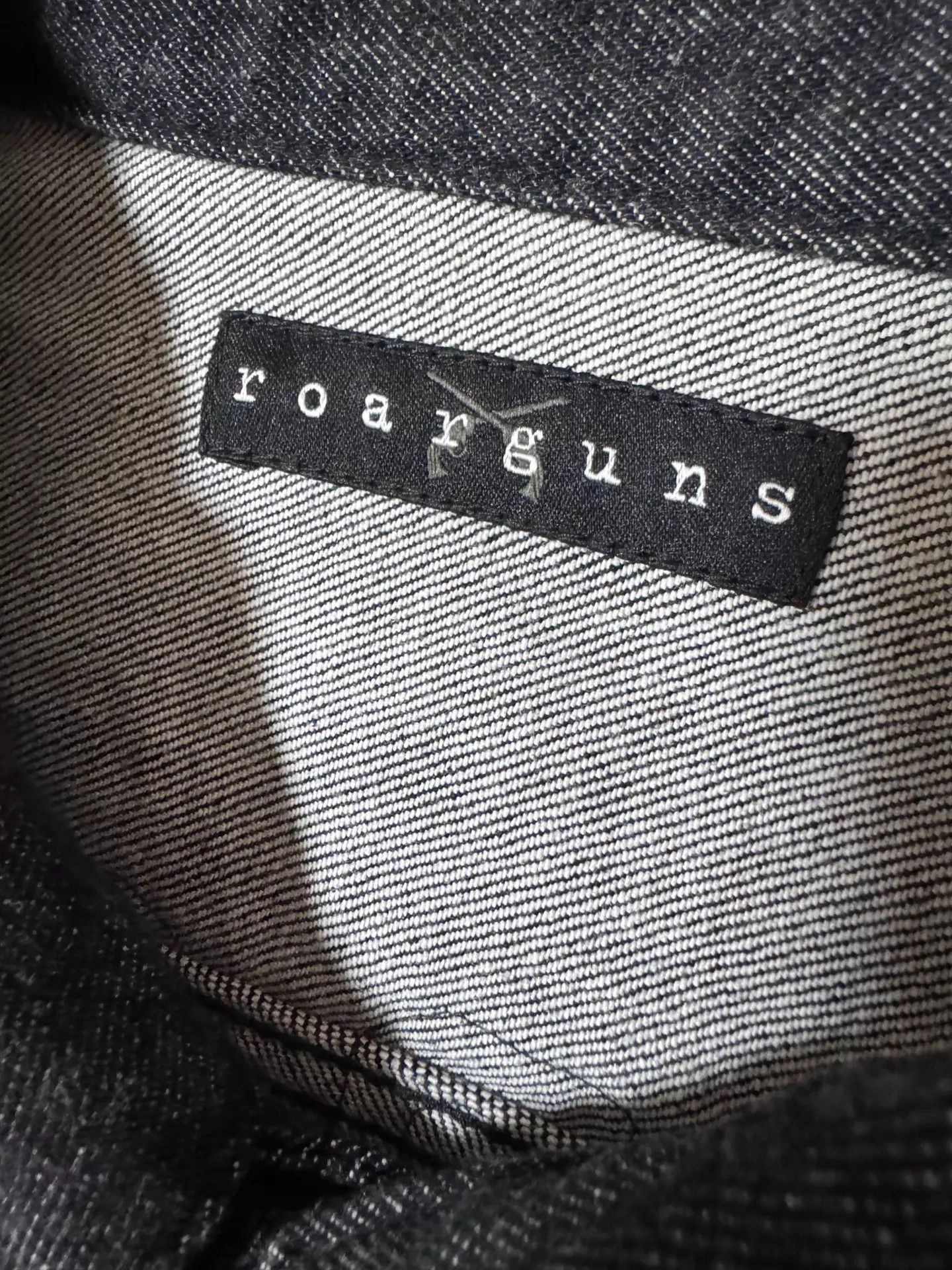 roarguns roarguns 22aw double gun rhinestone denim L black Size US L / EU 52-54 / 3 - 3 Thumbnail