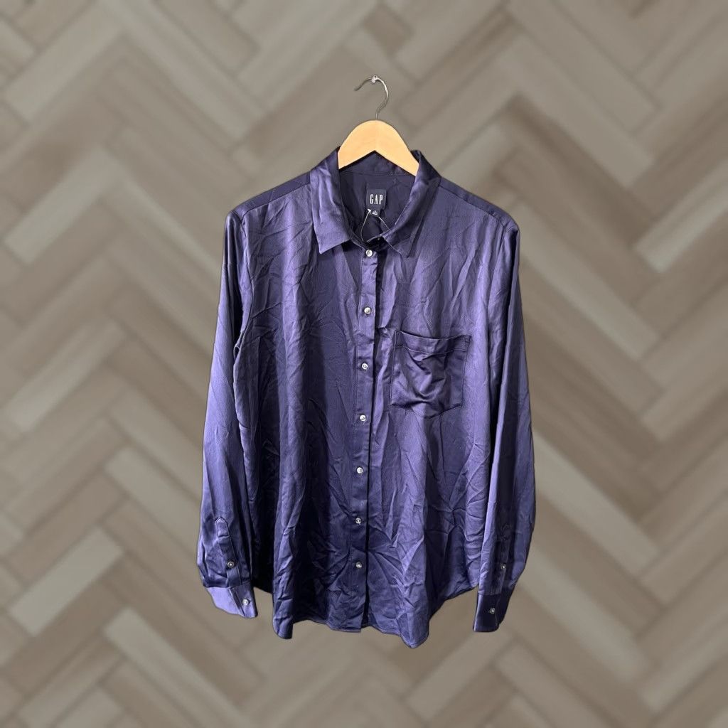 Gap Gap Mens Blue Long Sleeve Button Up Shirt L Tall NWT Size Large Button-Up Mens Shirt Blue Long Sleeve Tall NWT Gap Size US L / EU 52-54 / 3 - 1 Thumbnail