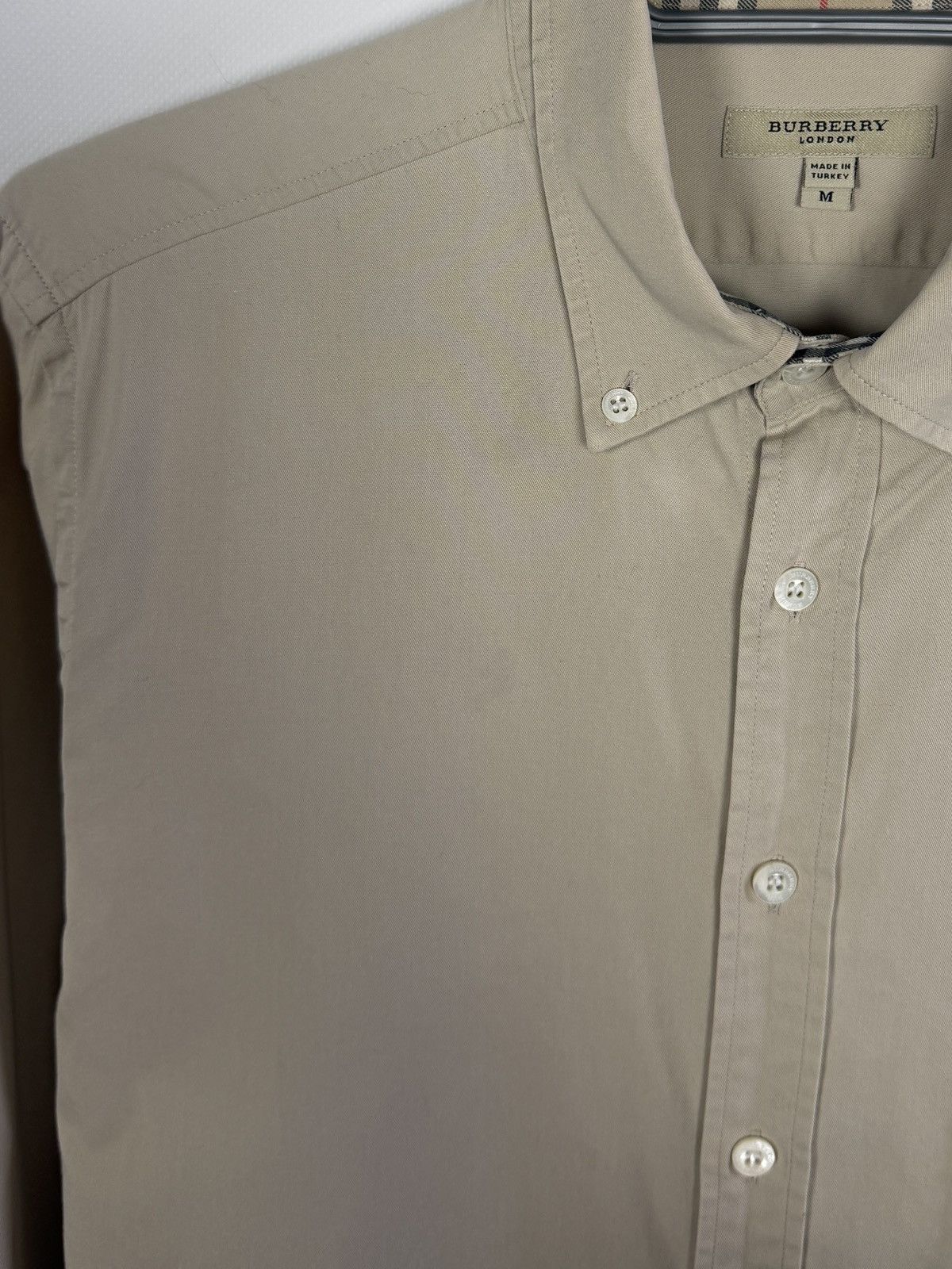 Burberry Burberry London Long Sleeve Shirt Button Up Cotton Size M Size US M / EU 48-50 / 2 - 16 Thumbnail