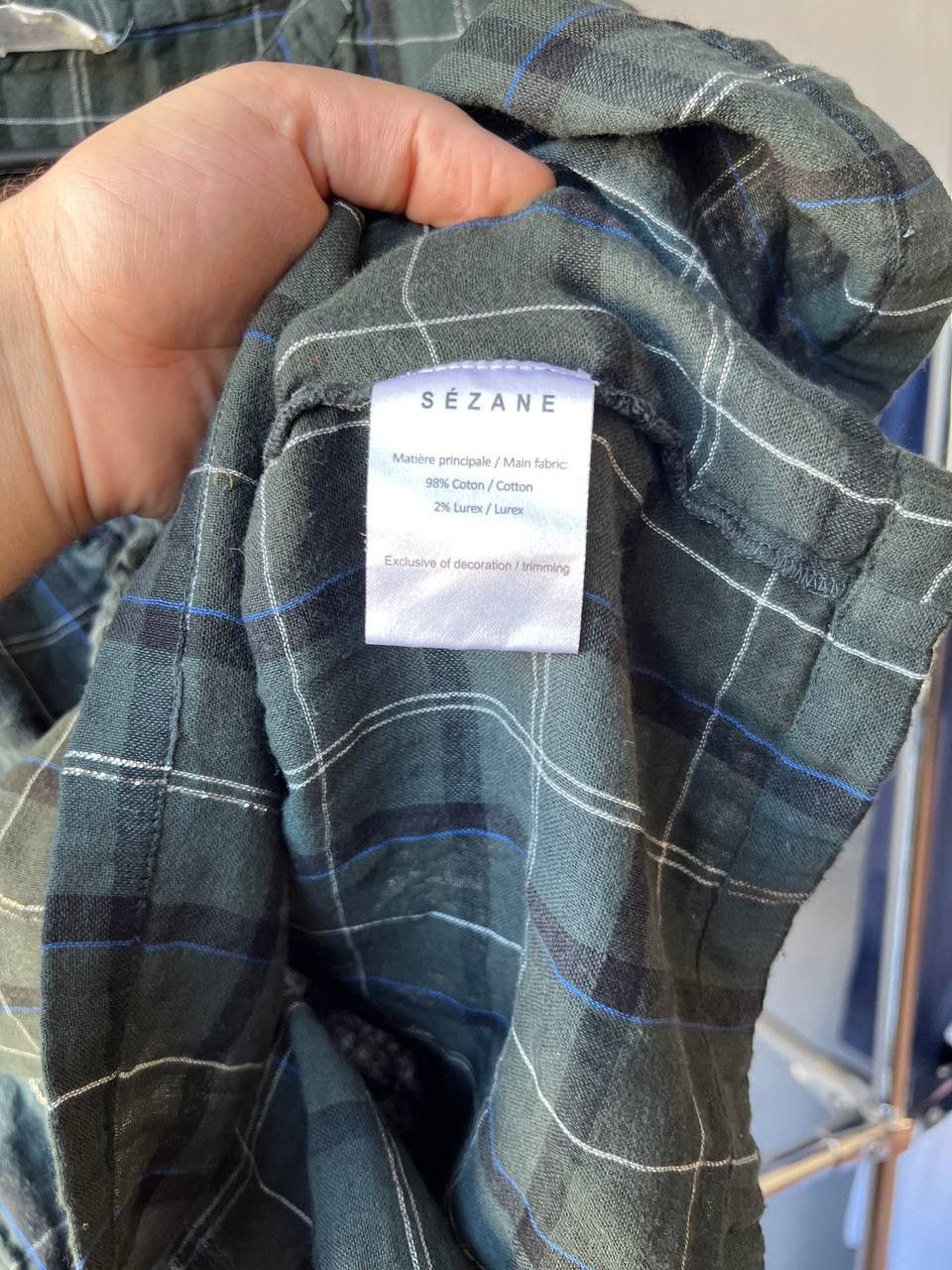 Sezane SEZANE WOMAN CLASSIC COTTON PLAID BUTTON SHIRT BLOUSE SZ 40 Size S / US 4 / IT 40 - 5 Thumbnail