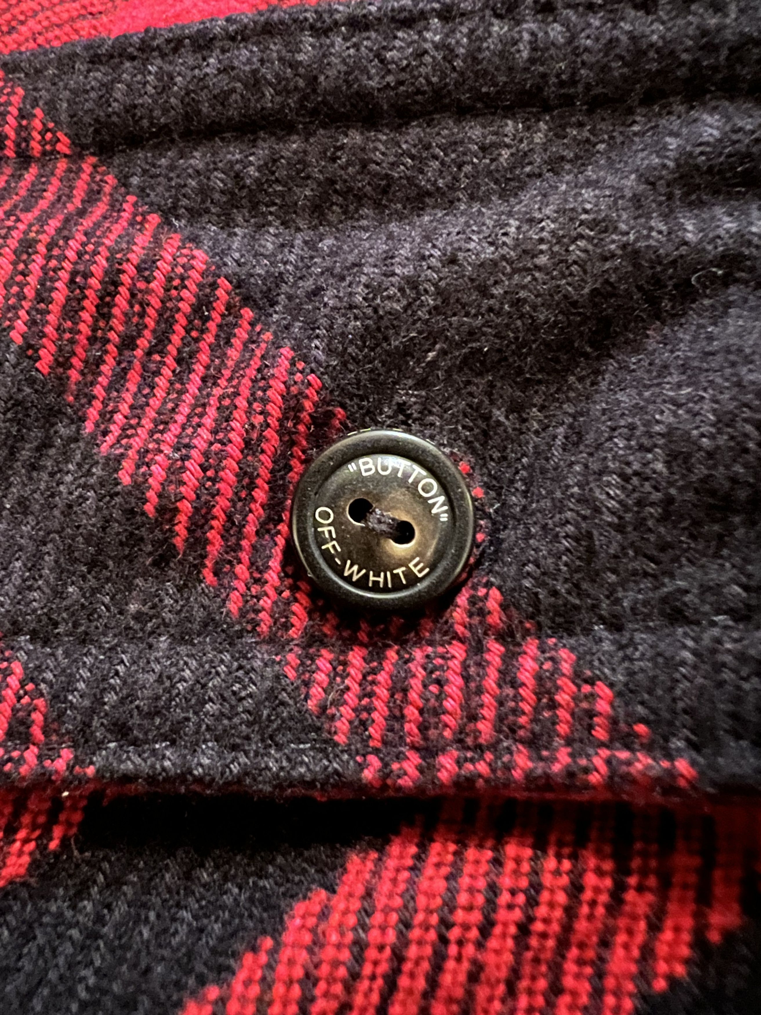 Off-White Off-White Red Flannel Shirt "99" Size US S / EU 44-46 / 1 - 5 Thumbnail