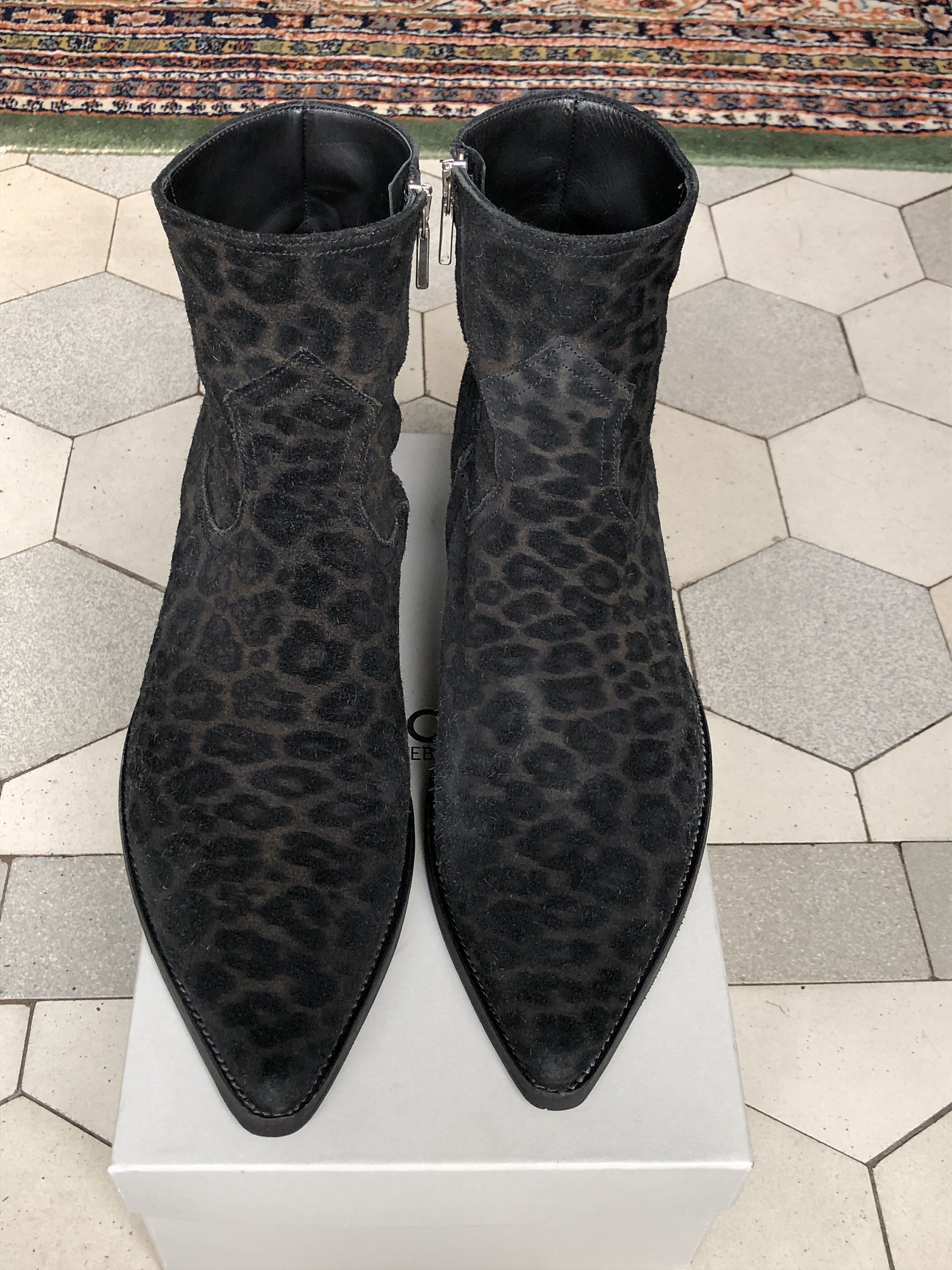 ALESSANDRO VASINI Alessandro Vasini Sonny Stiefletten 40 mm Absatz Leopard Size US 10.5 / EU 43-44 - 9 Thumbnail