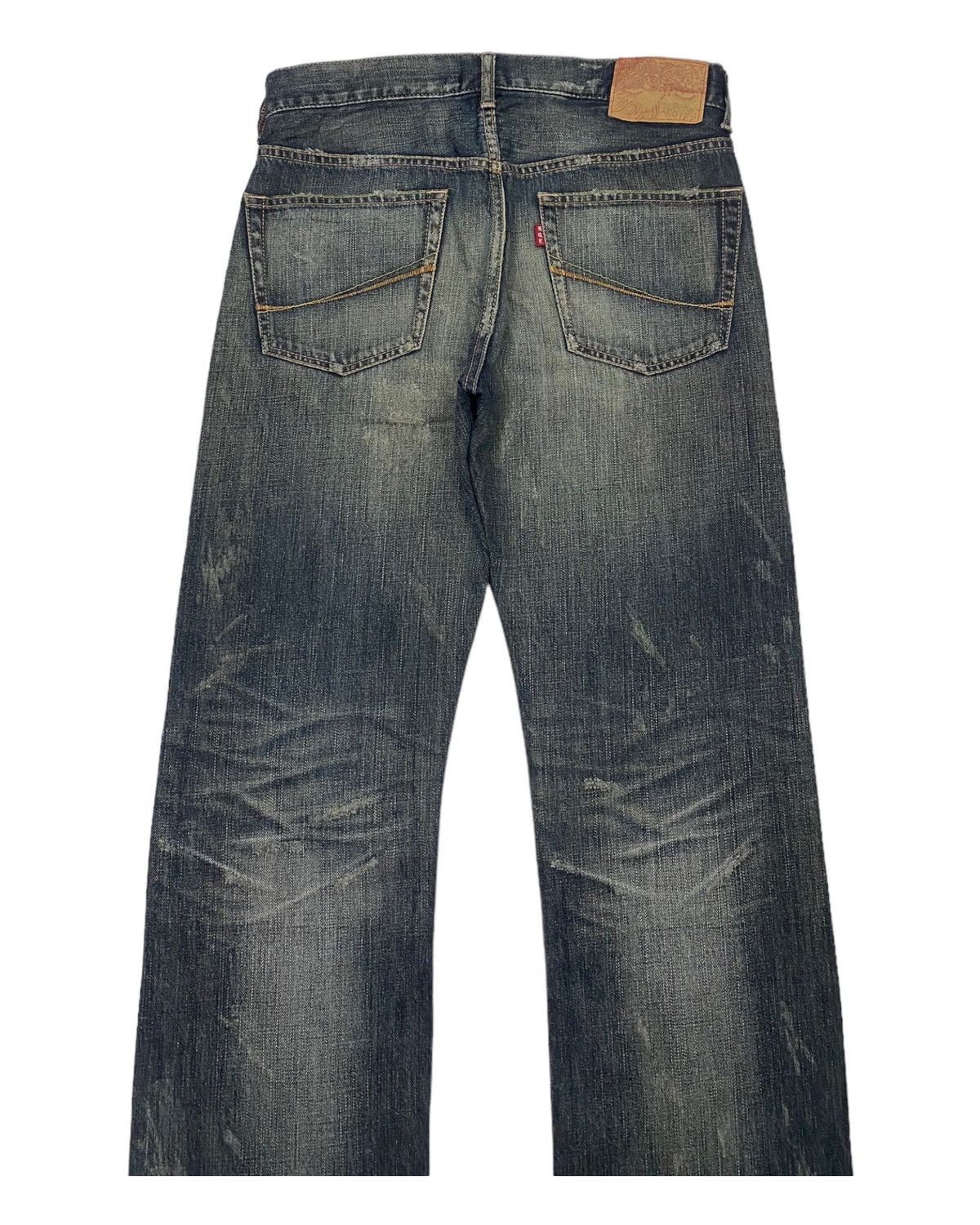 If Six Was Nine × Japanese Brand × Le Grande Bleu (L.G.B.) SOUL OF FREEDOM DISTRESSED DENIM JEANS RARE Size US 31 - 6 Thumbnail