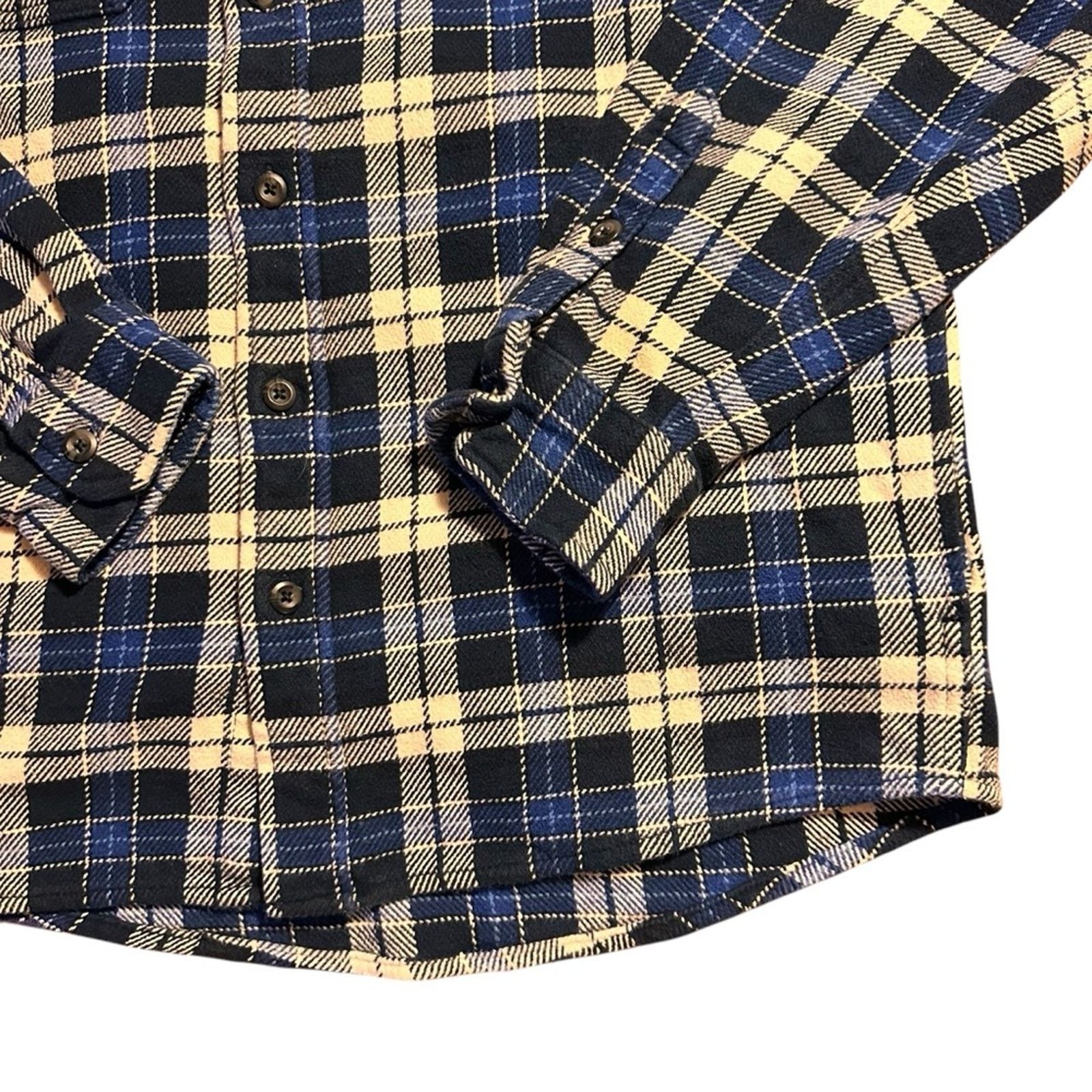 Orvis Orvis Heavyweight Flannel Button-Down - Size L - Blue Plaid Size US L / EU 52-54 / 3 - 3 Thumbnail