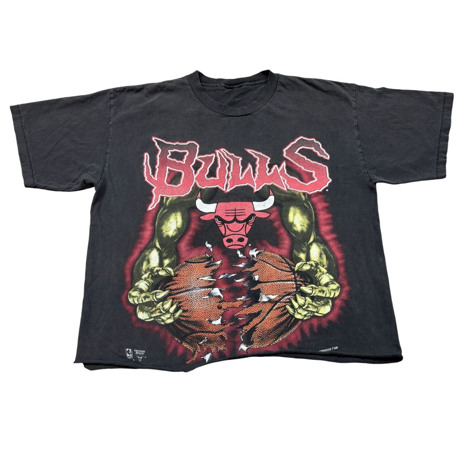 NBA × Vintage VTG Chicago Bulls Strong Benny The Bull Boxy Shirt Men's L Size US L / EU 52-54 / 3 - 1 Thumbnail