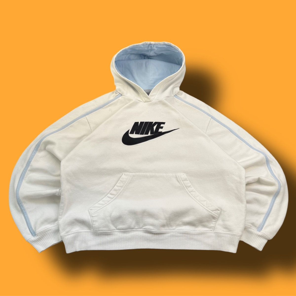 Nike × Vintage NIKE VINTAGE CENTER LOGO OVERSIZE BOXY HOODIE Size US M / EU 48-50 / 2 - 1 Thumbnail