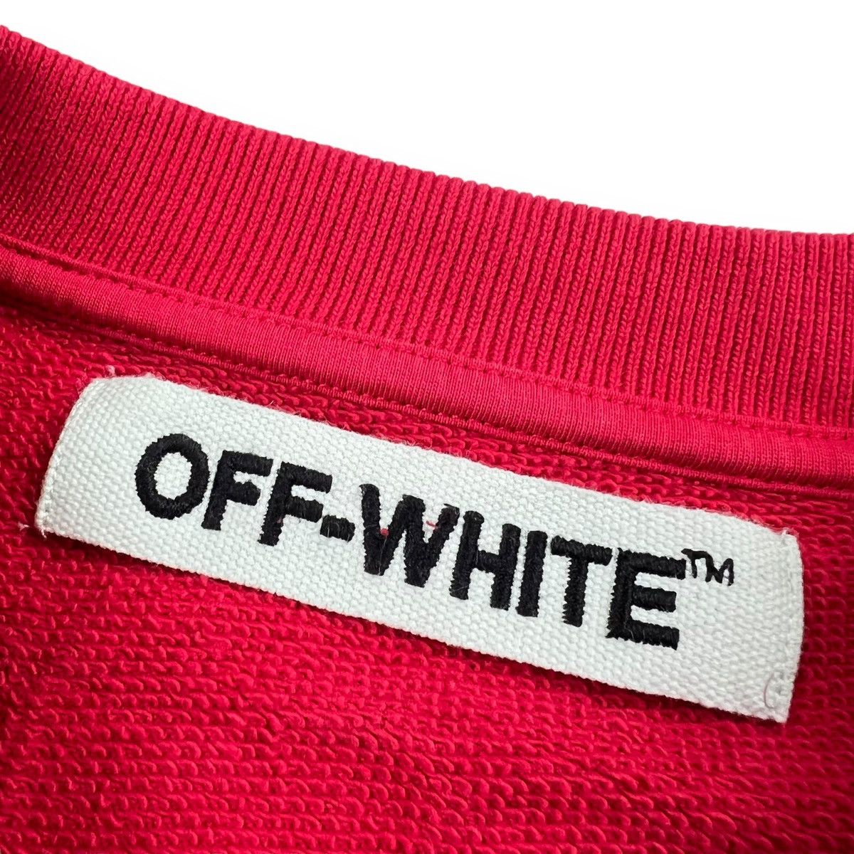 Off-White Off-White Brushed Diagonal Red Sweatshirt Size US S / EU 44-46 / 1 - 5 Thumbnail