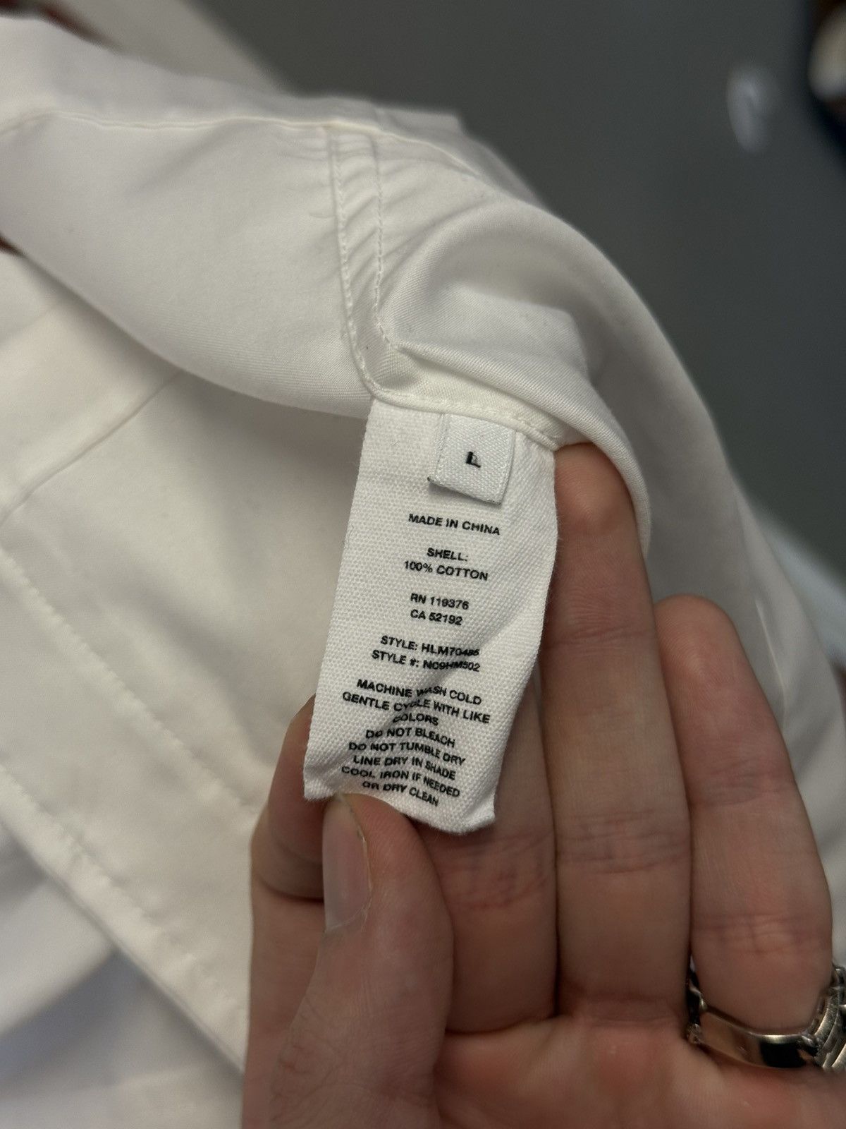 Helmut Lang Helmut Lang White Dress Shirt Size Large 🧼 Size US L / EU 52-54 / 3 - 9 Thumbnail