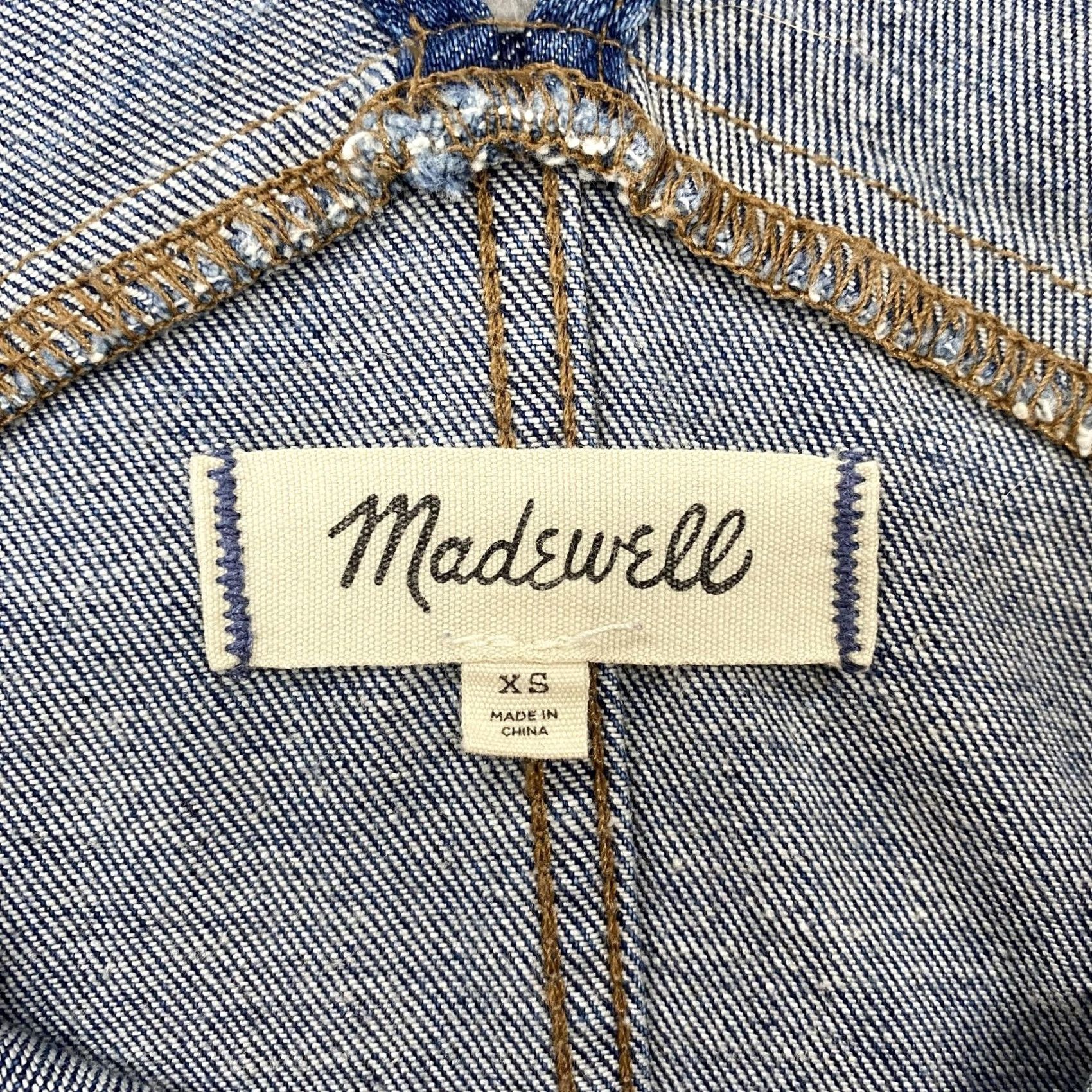 Madewell Madewell Overalls Womens XS Denim Blue Skinny Stretch Pockets Cotton Polyester Spandex Denim One-Piece Size 26" / US 2 / IT 38 - 7 Thumbnail