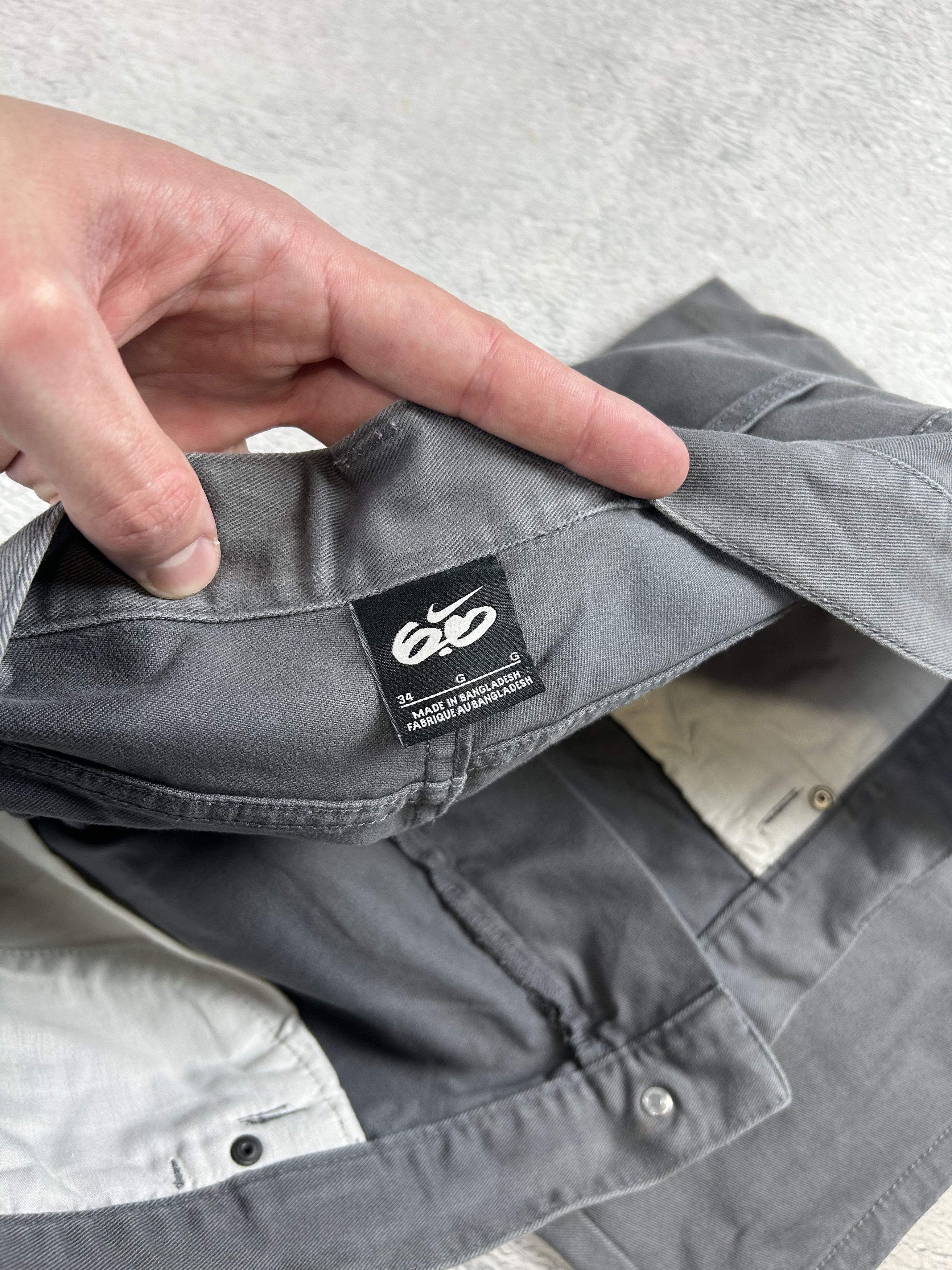 JNCO Nike 6.0 Shorts Skatebording Gray Streetwear Baggy Sk8 Size US 34 / EU 50 - 6 Thumbnail